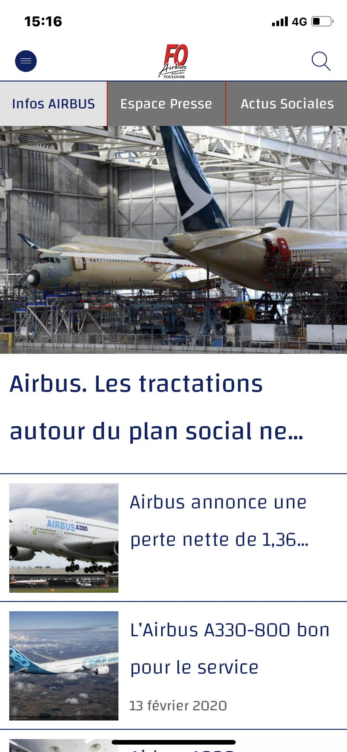 FO Airbus Atlantic Toulouse | Indus Appstore | Screenshot