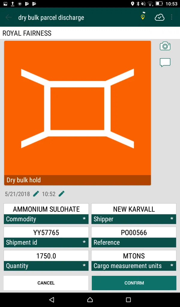 arl Parcel Dry Bulk Tally | Indus Appstore | Screenshot