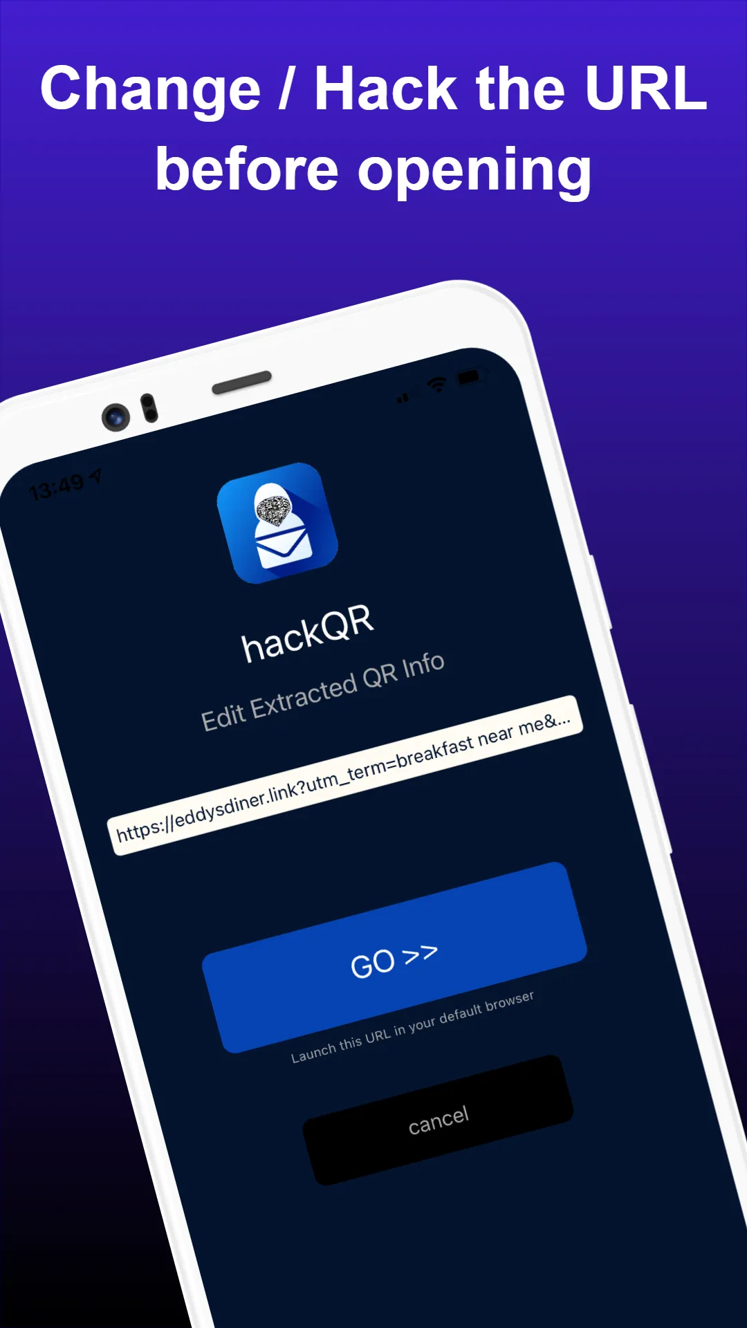 Hackqr - QR Reader to control  | Indus Appstore | Screenshot