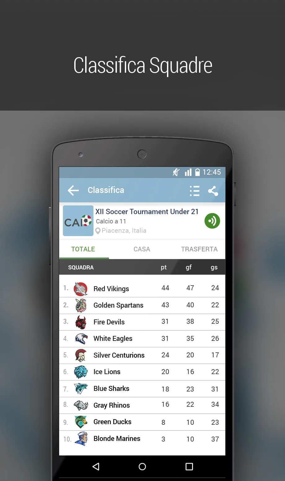 CAI Soccer | Indus Appstore | Screenshot