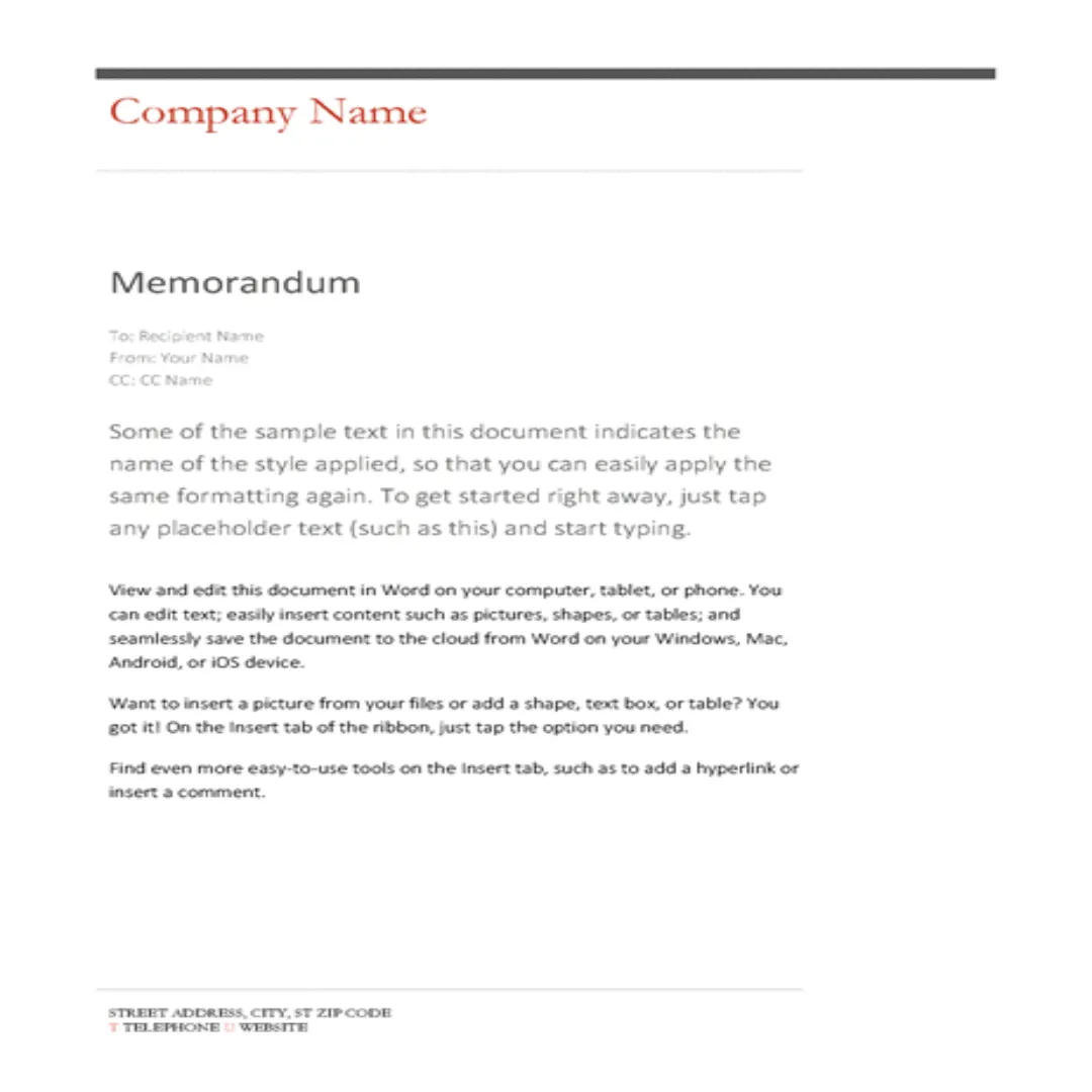 Business Memo Templates | Indus Appstore | Screenshot