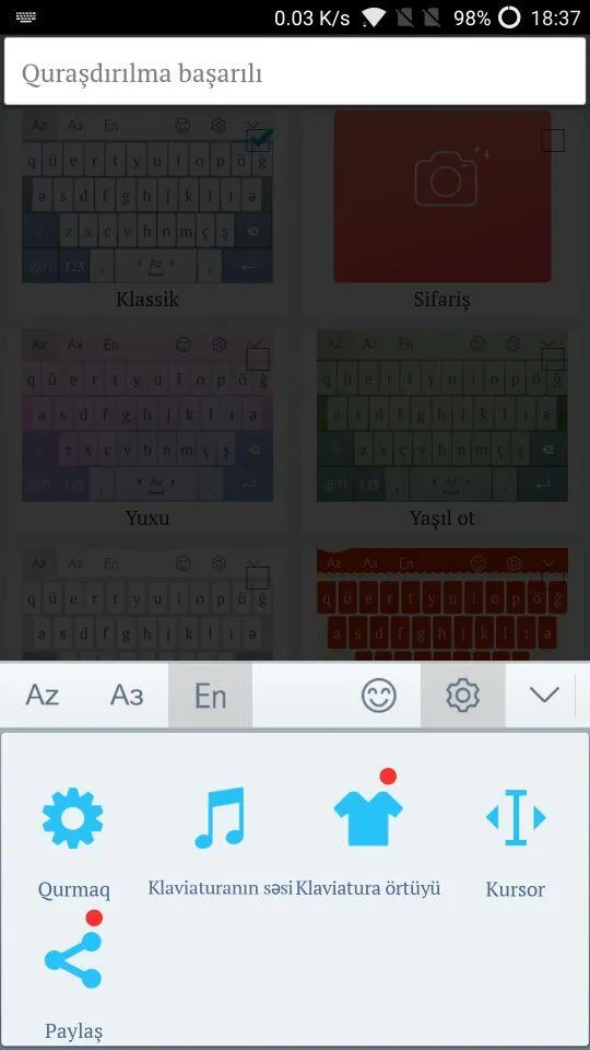 Azərbaycanca Klaviatura | Indus Appstore | Screenshot