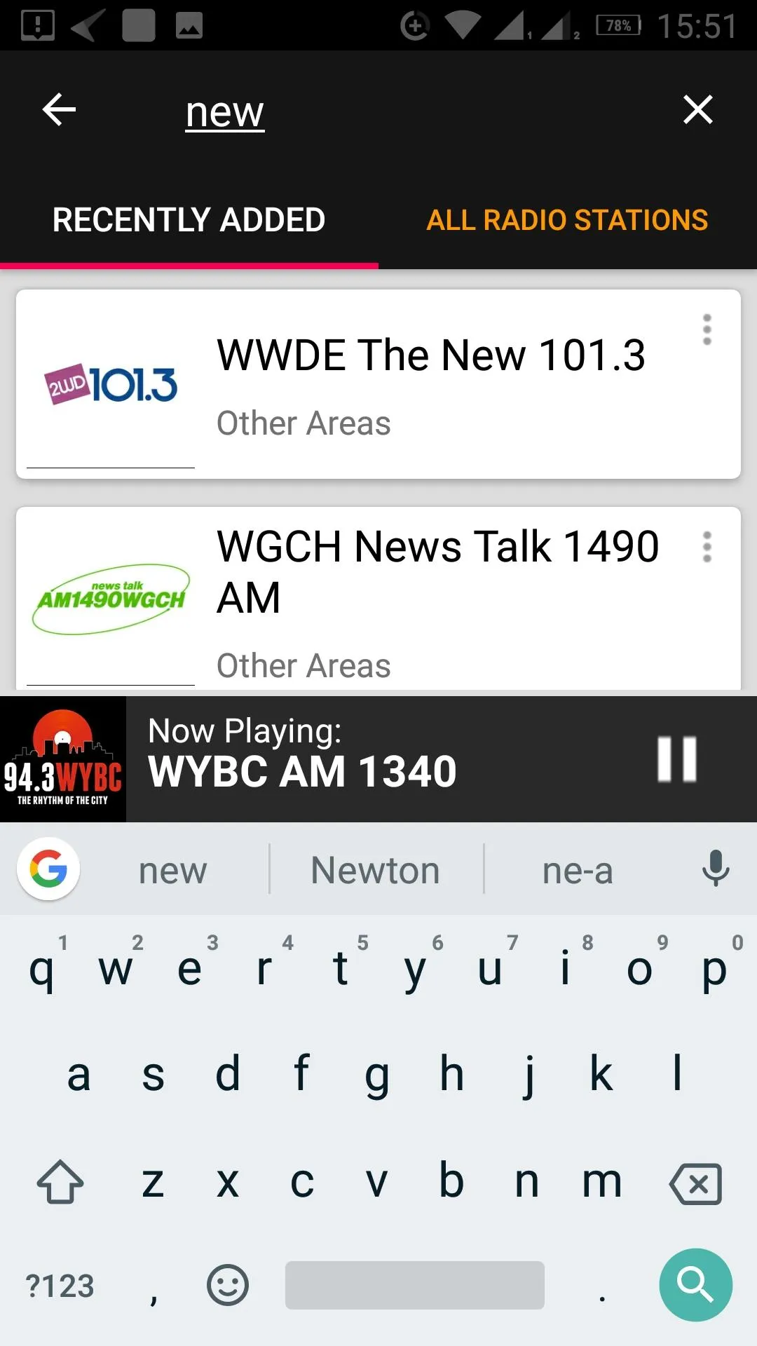 Connecticut Radio Stations | Indus Appstore | Screenshot