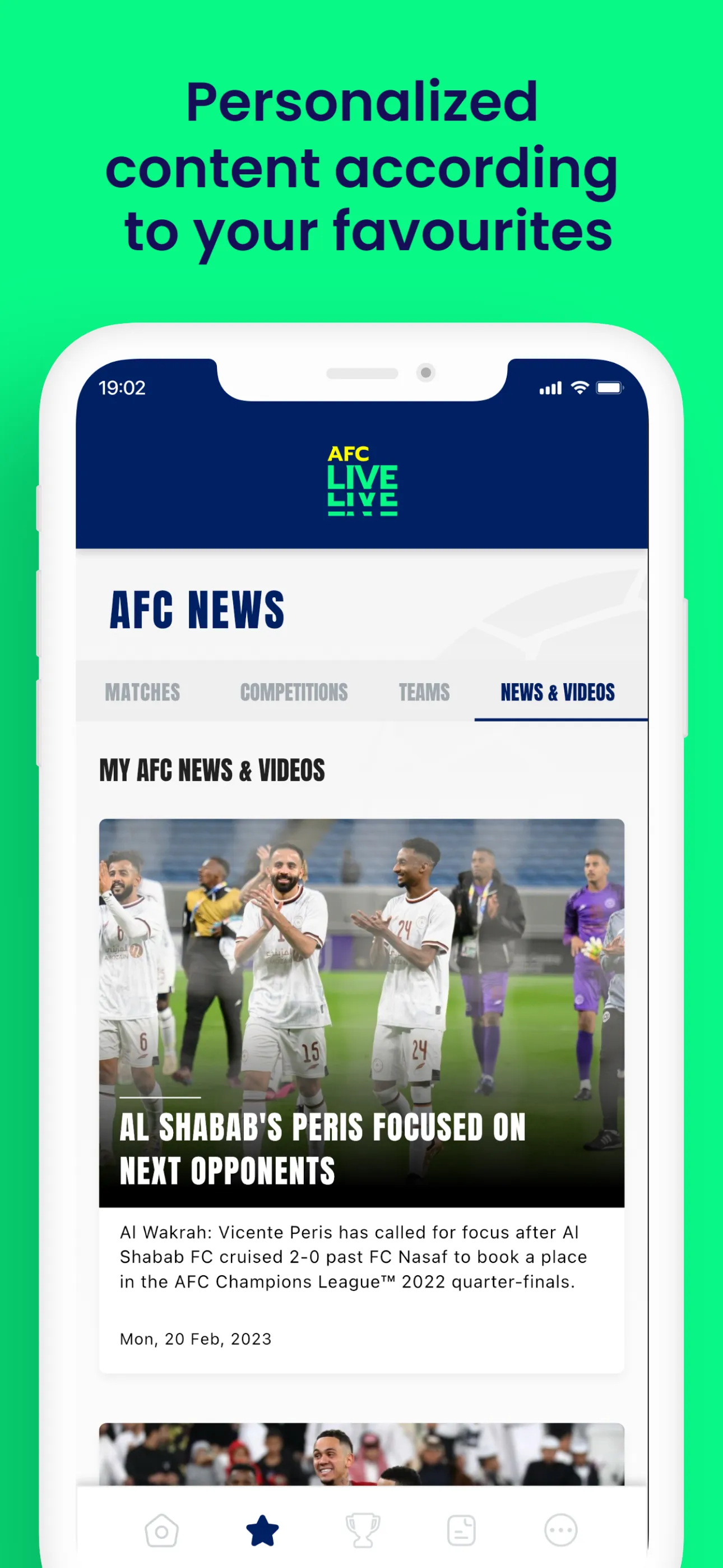 AFC LIVE | Indus Appstore | Screenshot