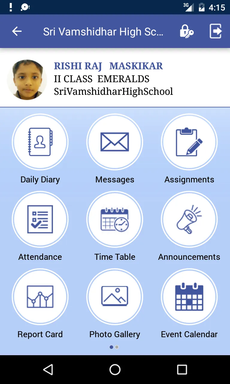 Sri Vamsidhar Parent Portal | Indus Appstore | Screenshot