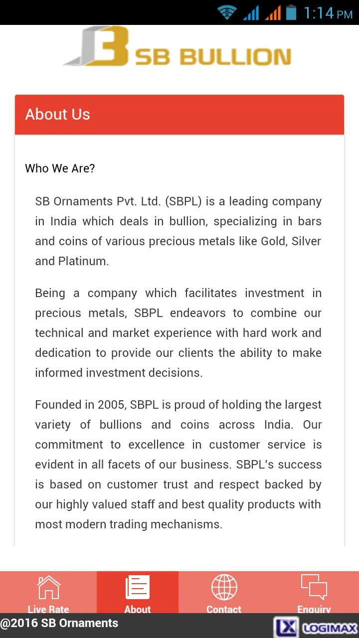 SB Bullion | Indus Appstore | Screenshot