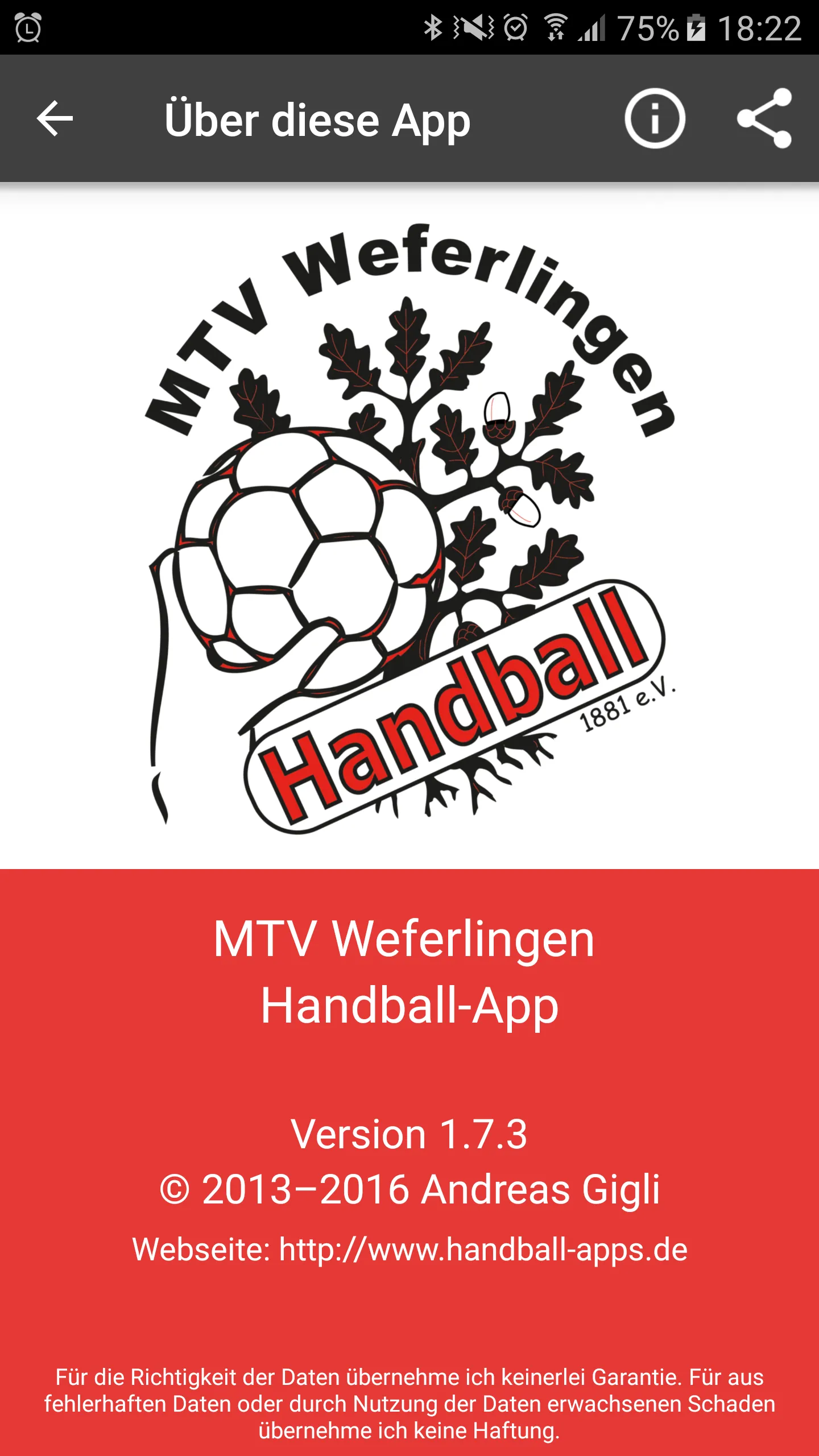 MTV Weferlingen Handball | Indus Appstore | Screenshot