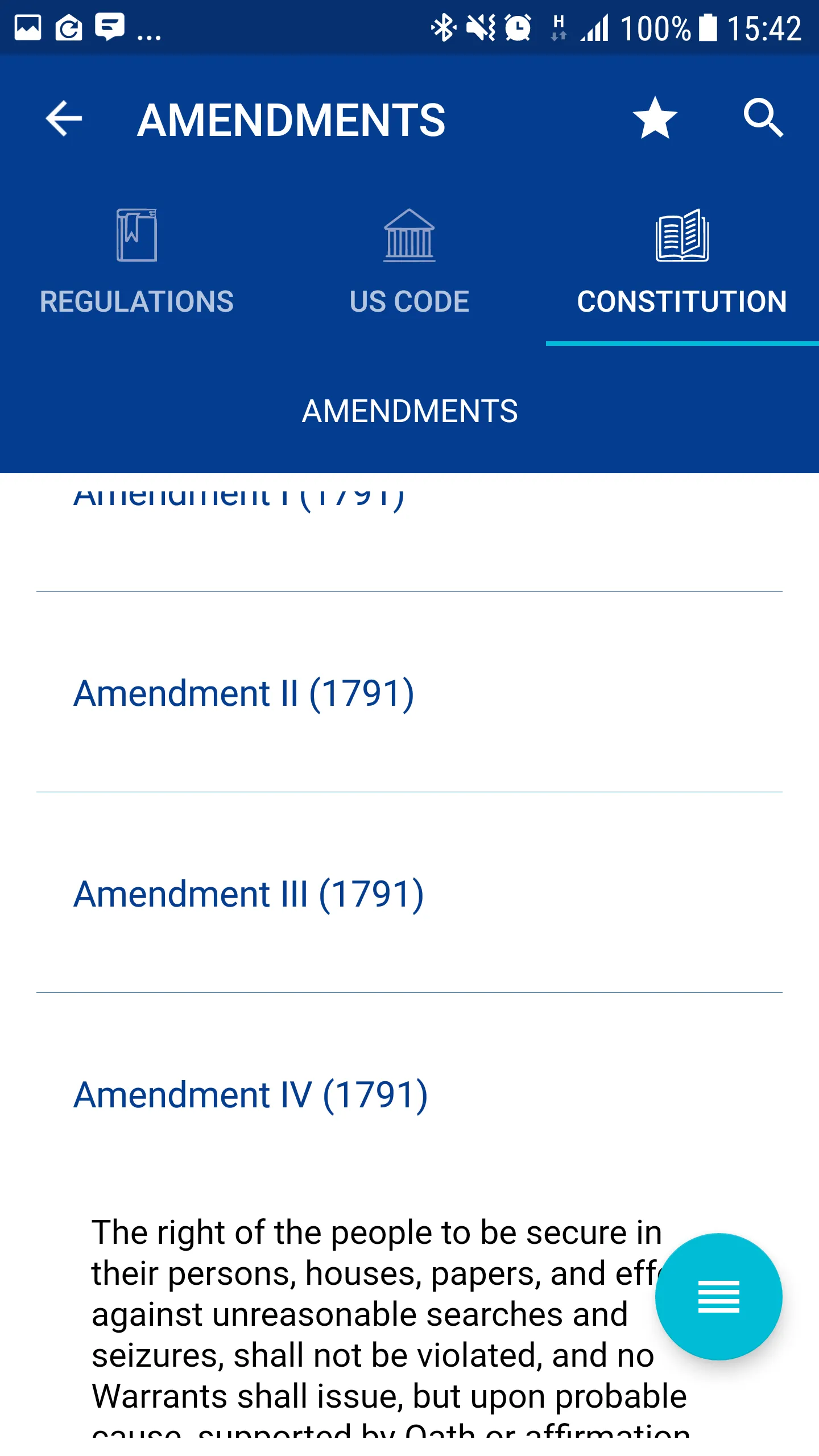 Govregs: US Constitution, laws | Indus Appstore | Screenshot