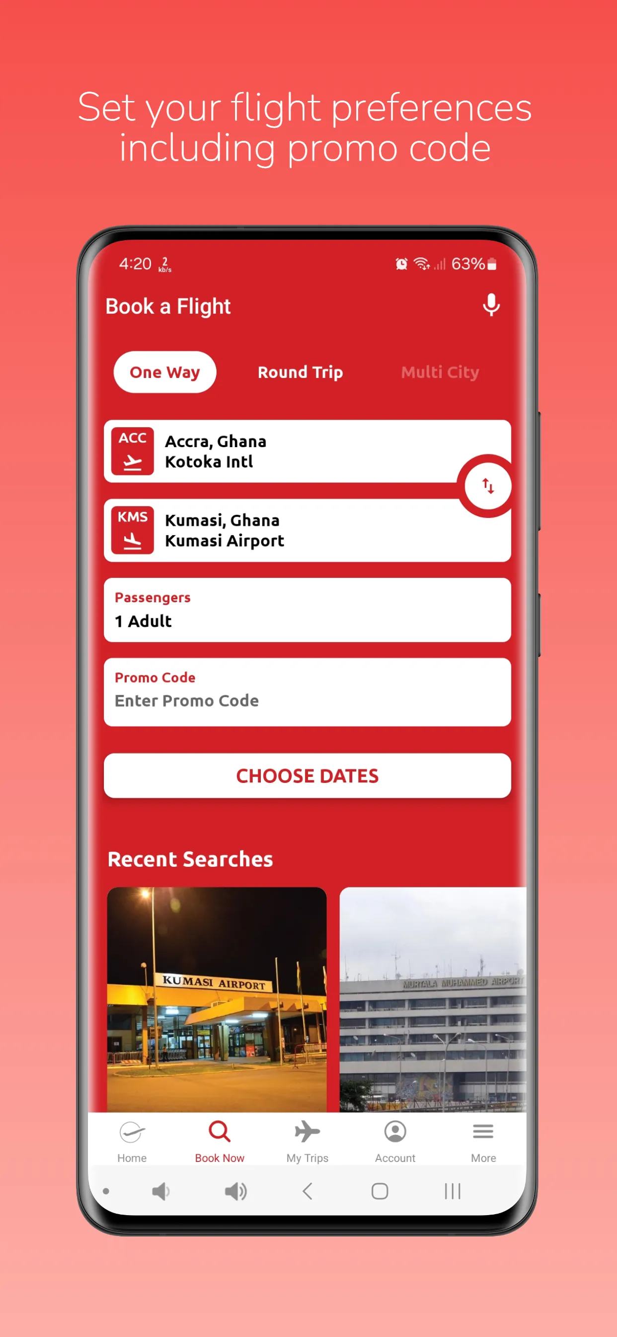 Africa World Airlines | Indus Appstore | Screenshot