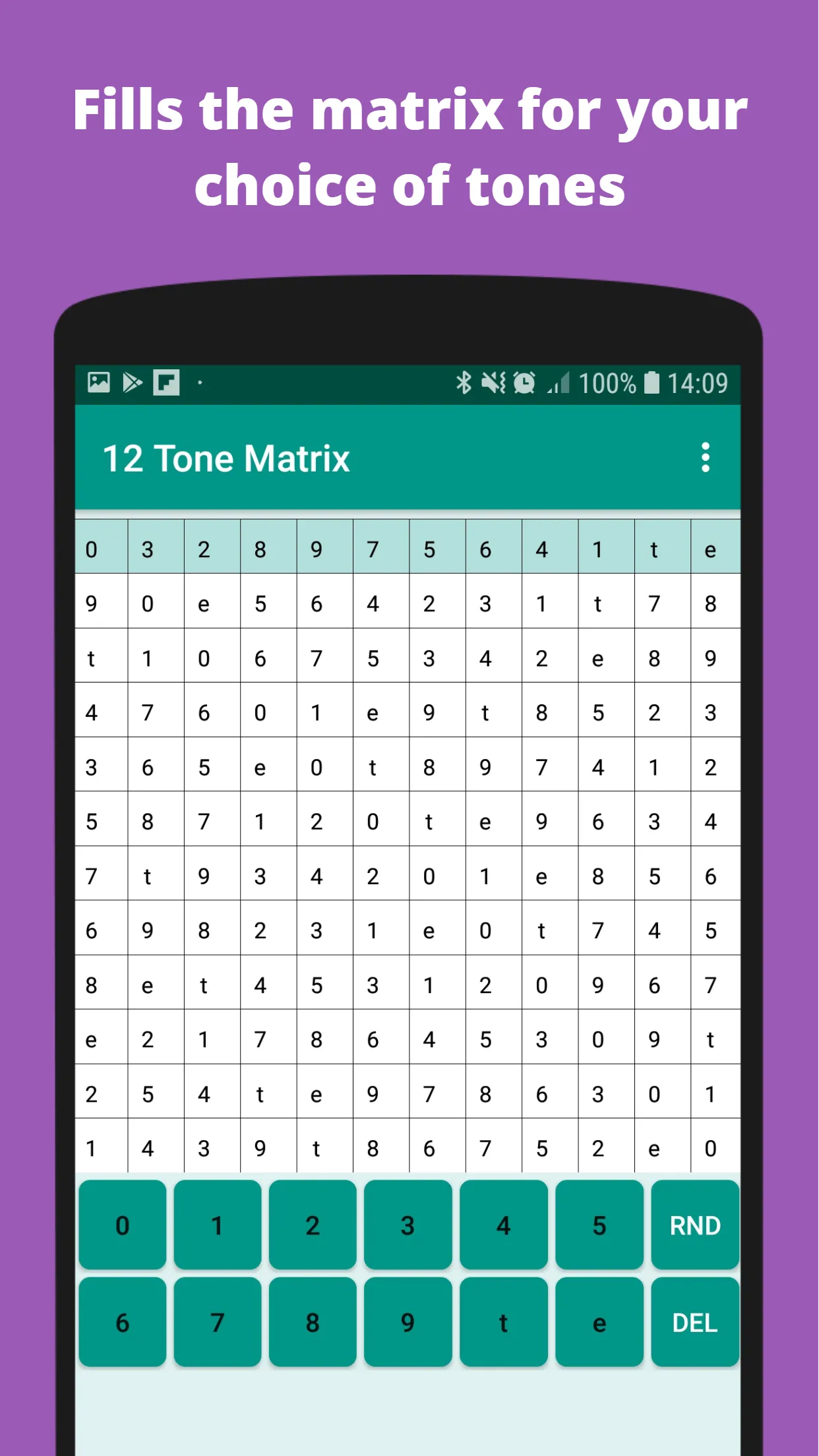 12 Tone Matrix Calculator | Indus Appstore | Screenshot