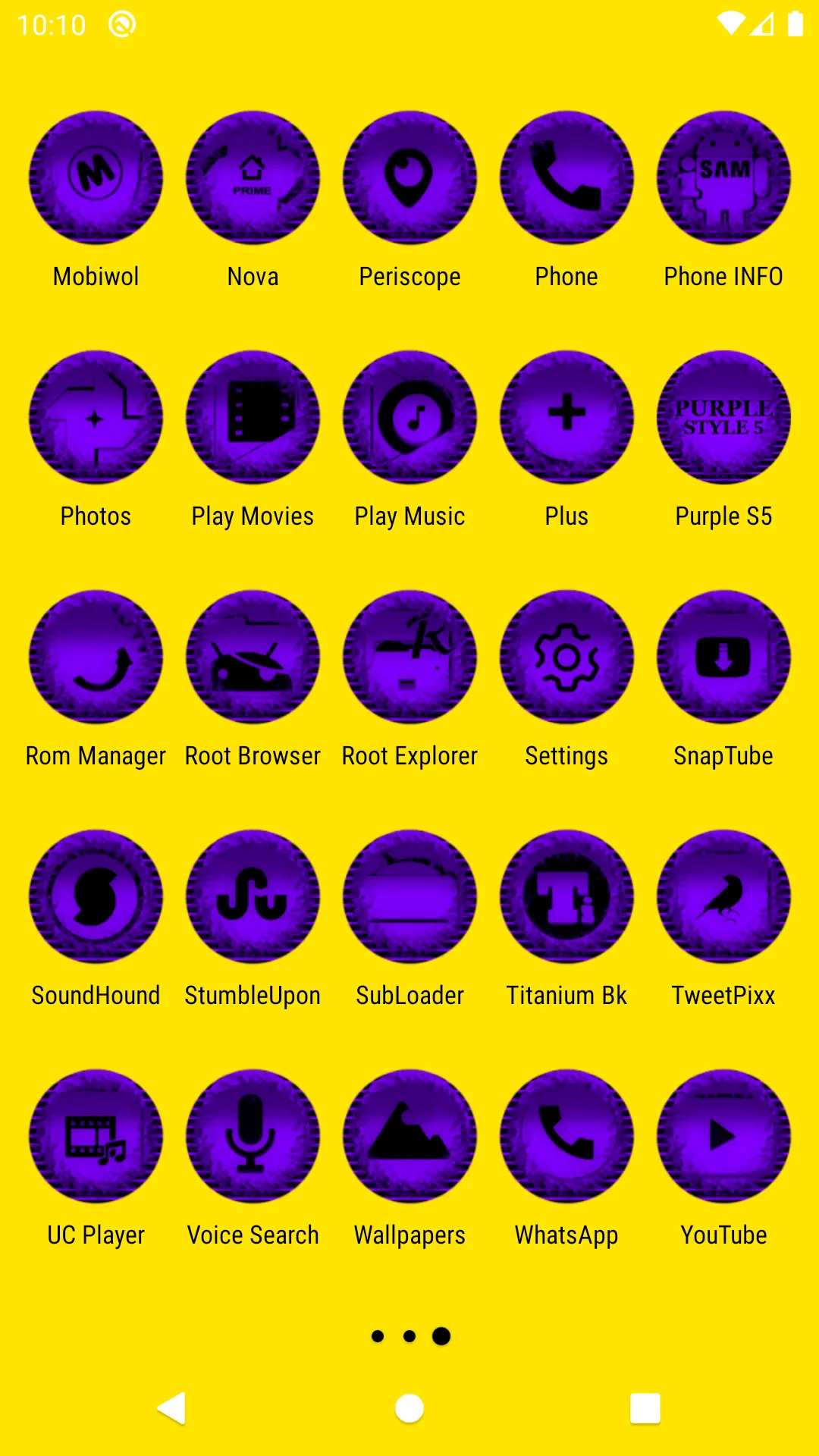 Purple Icon Pack Style 5 | Indus Appstore | Screenshot