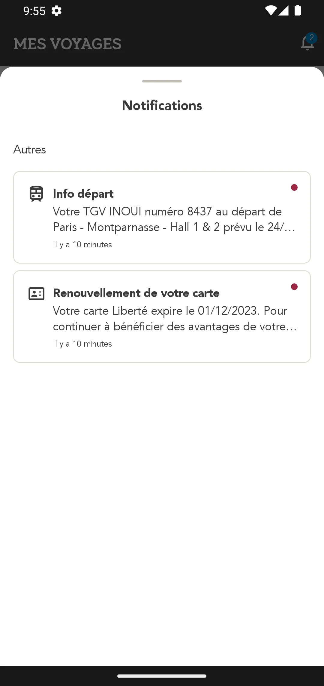 TGV INOUI PRO | Indus Appstore | Screenshot