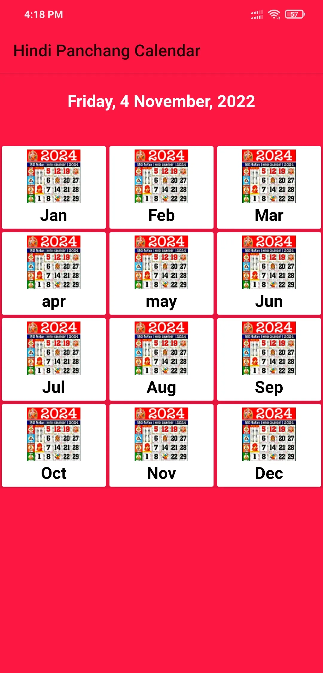 Hindi Panchang Calendar 2025 | Indus Appstore | Screenshot