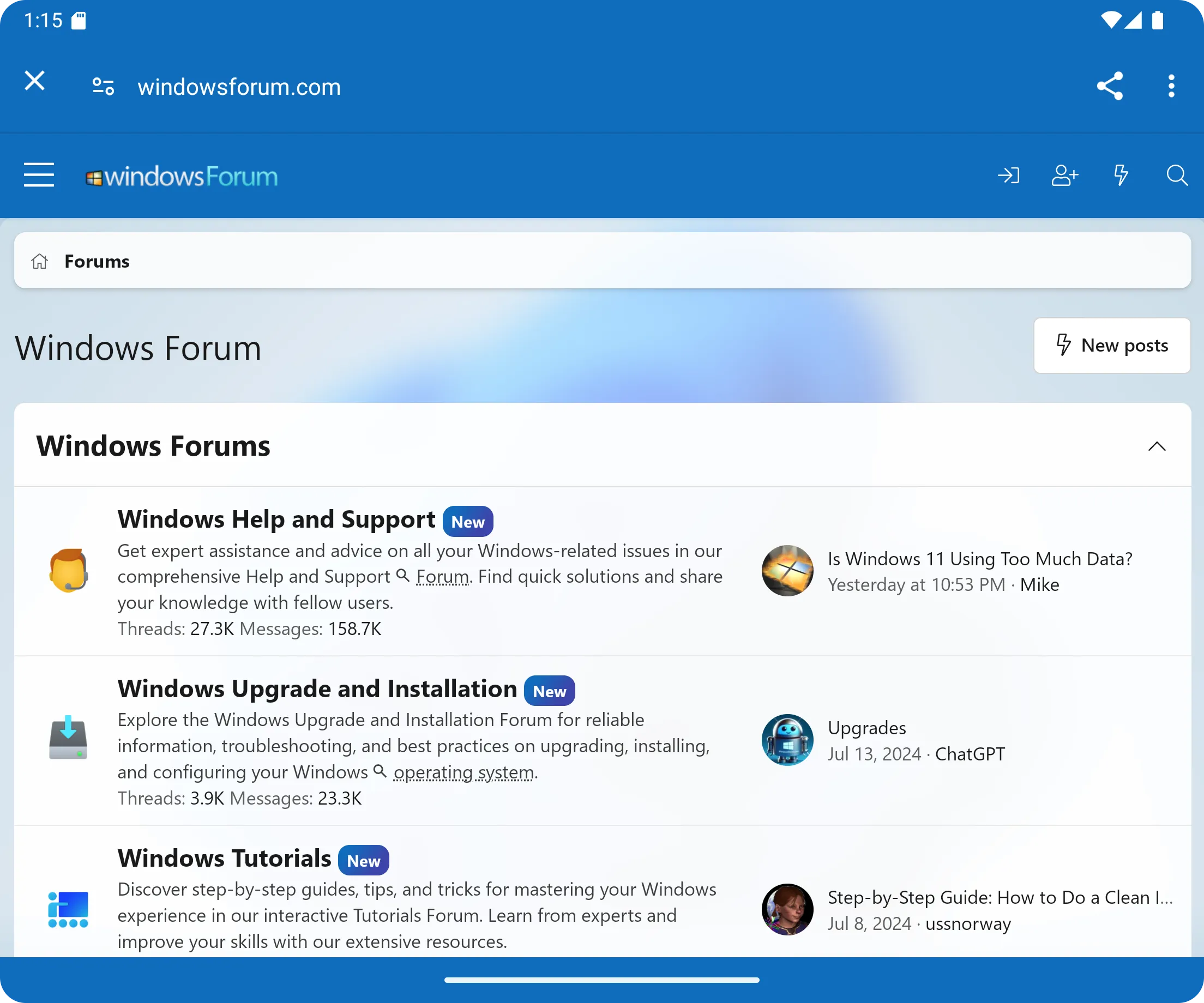 Windows Forums | Indus Appstore | Screenshot