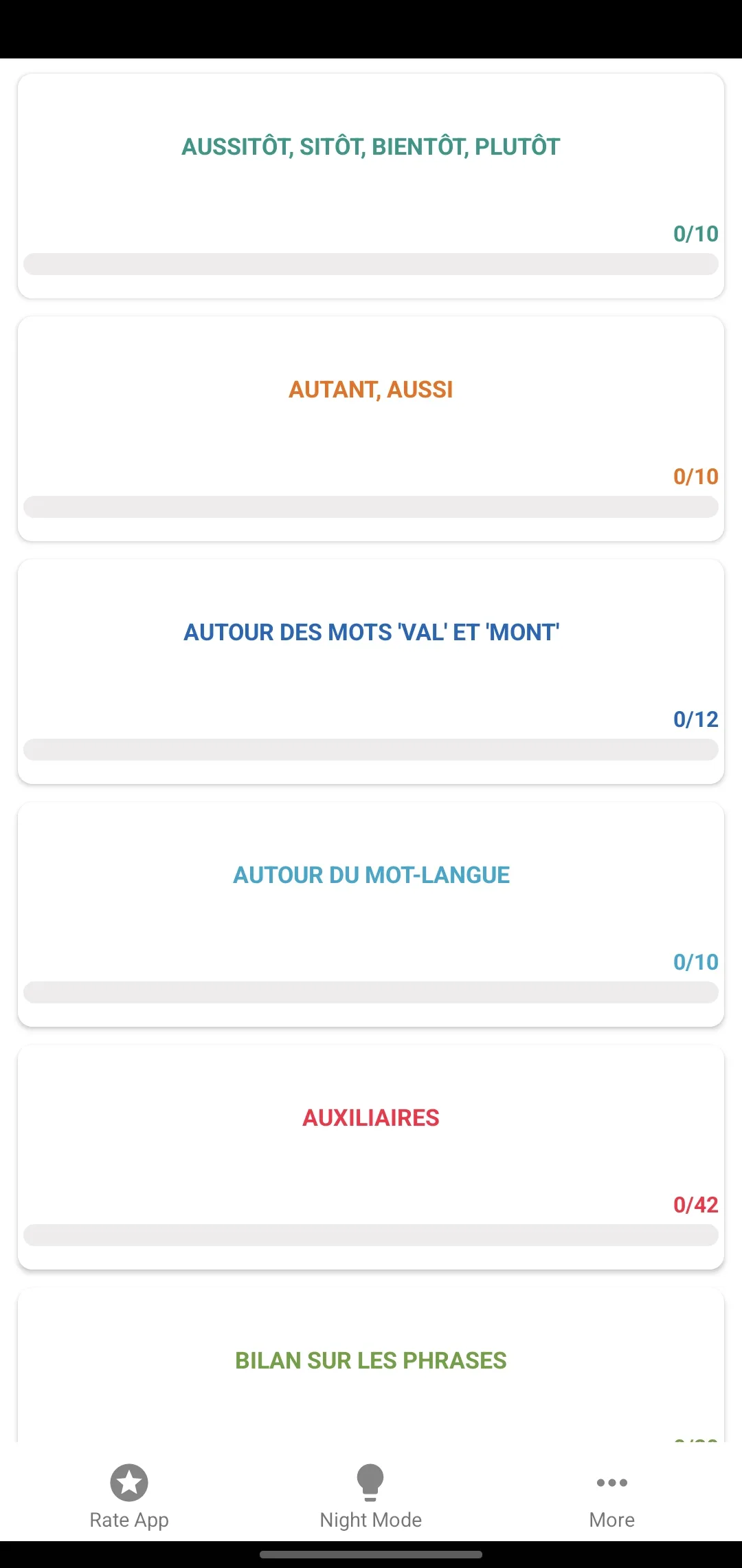 French Grammar Test | Indus Appstore | Screenshot