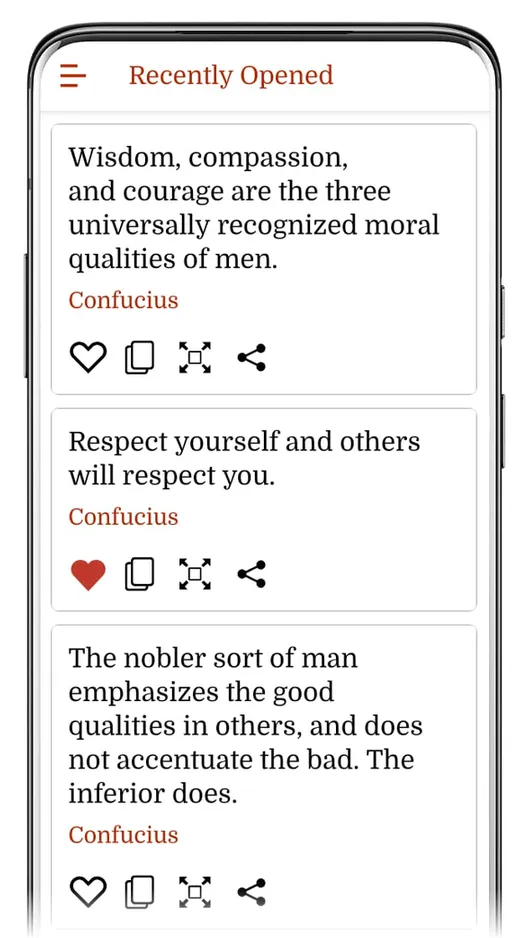 Confucius Daily Quotes | Indus Appstore | Screenshot