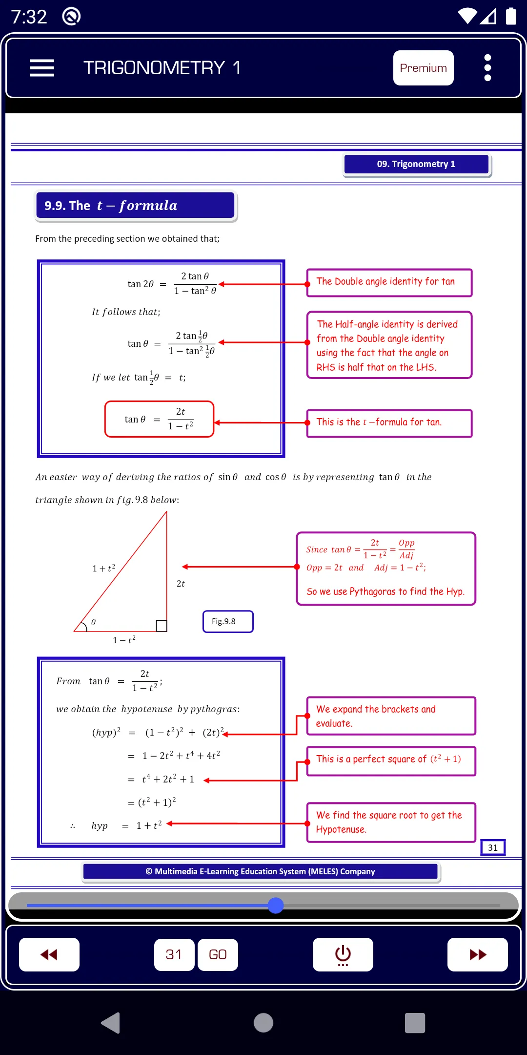 Trigonometry 1 Pure Math | Indus Appstore | Screenshot