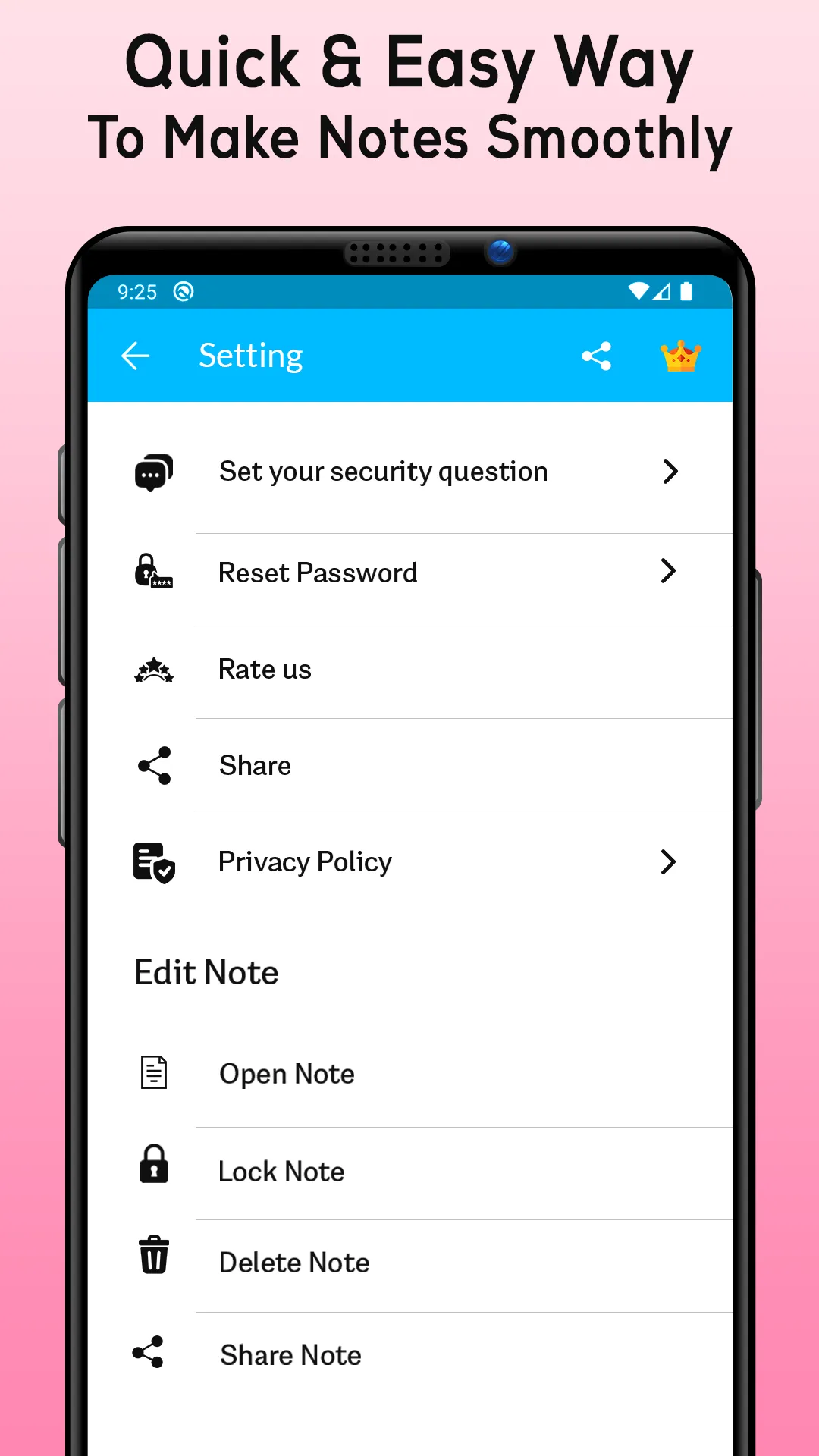 Notepad with Password - Notes | Indus Appstore | Screenshot