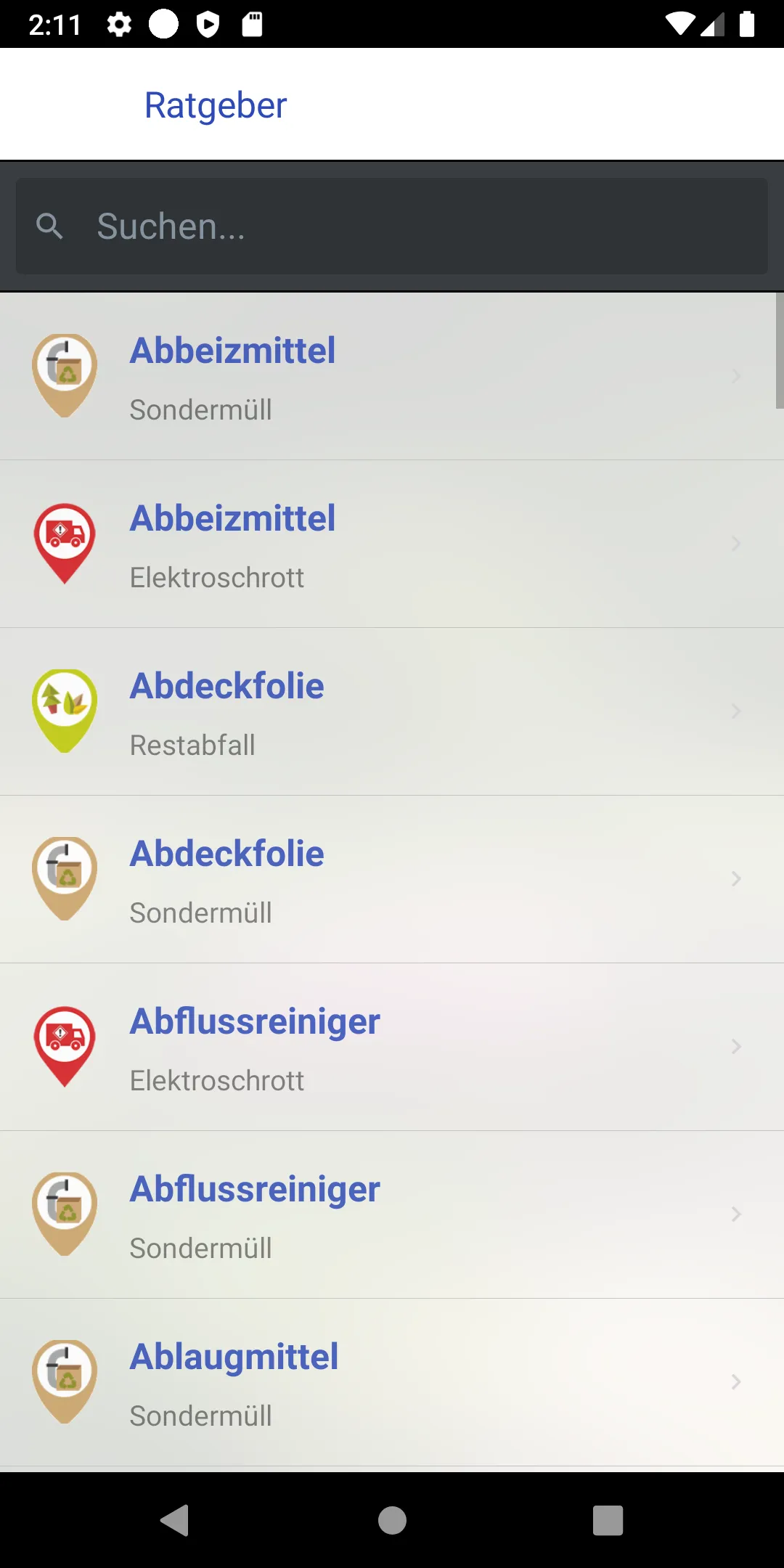 abfallapp Kreis Heinsberg | Indus Appstore | Screenshot