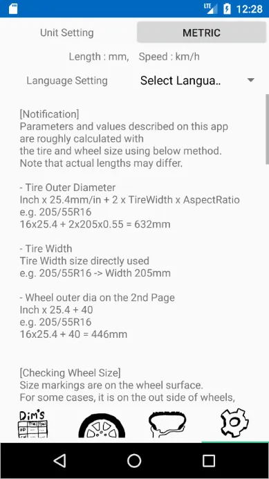 TireSize - Wheel&Tire Size, Di | Indus Appstore | Screenshot