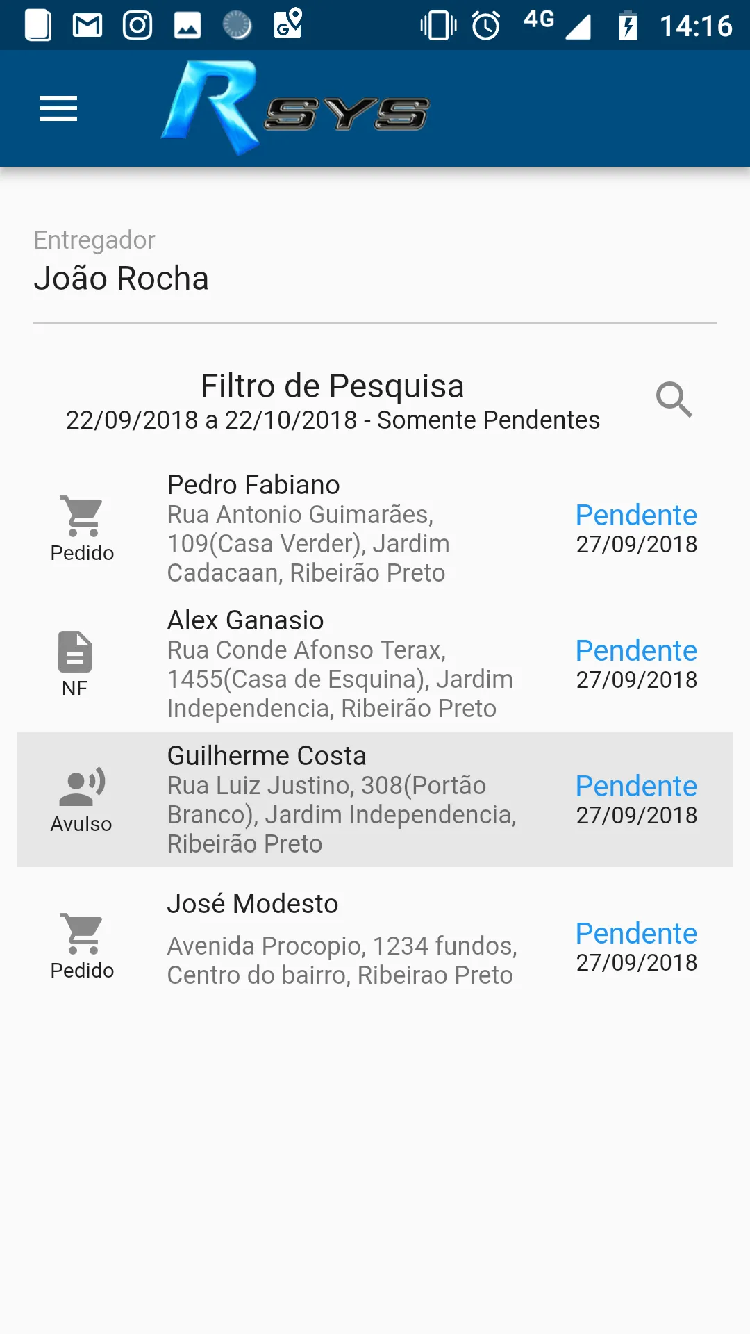 App Entrega - Rsys | Indus Appstore | Screenshot