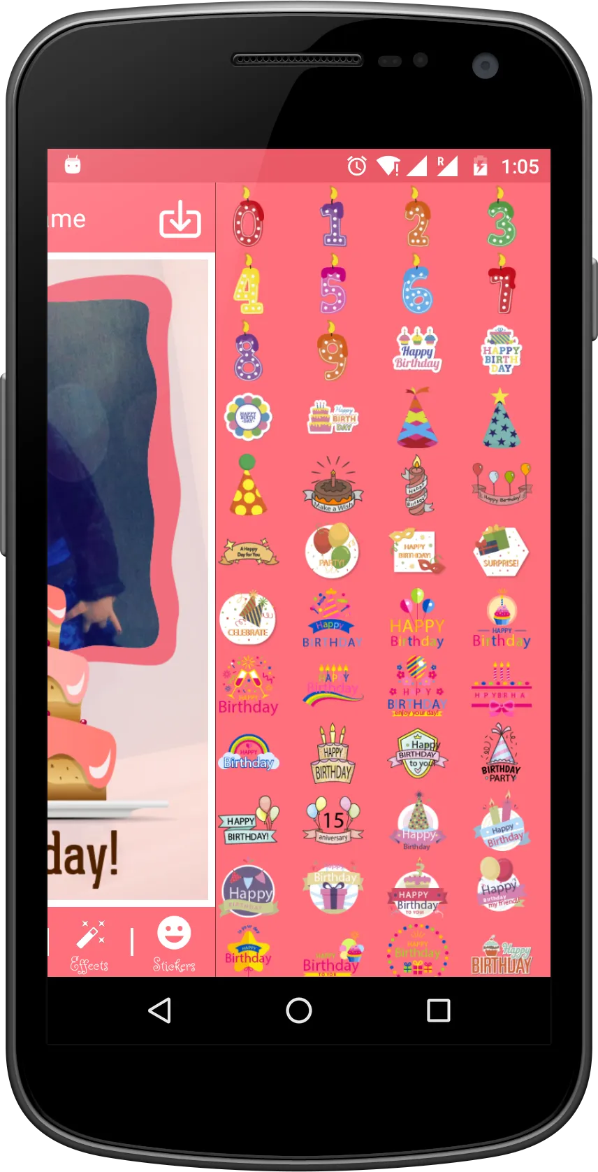 Birthday Photo Frames | Indus Appstore | Screenshot