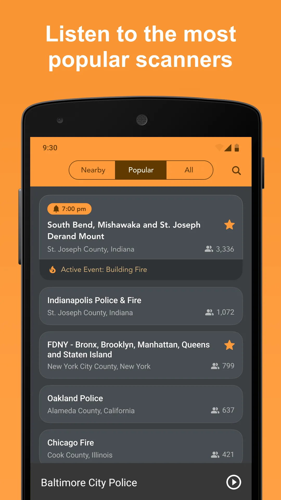 Scanner Radio - Police Scanner | Indus Appstore | Screenshot