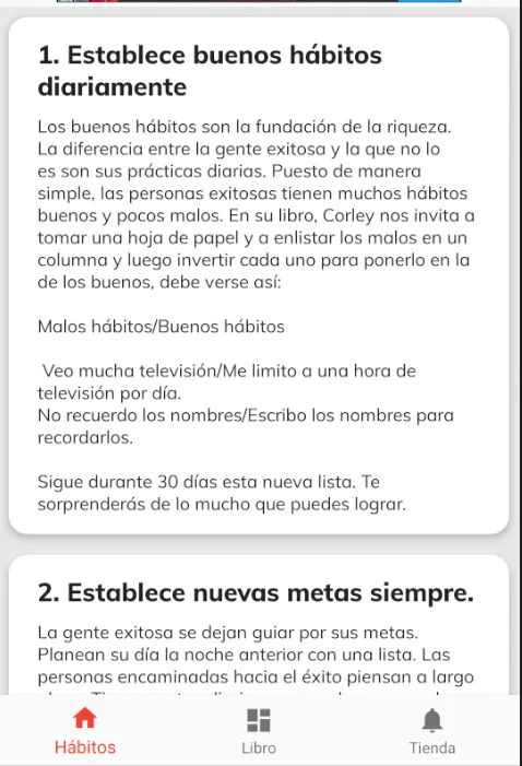 21 Hábitos de los millonarios | Indus Appstore | Screenshot