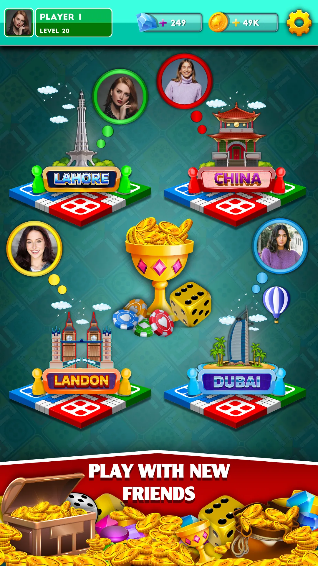 Multiplayer Dice Ludo Games | Indus Appstore | Screenshot