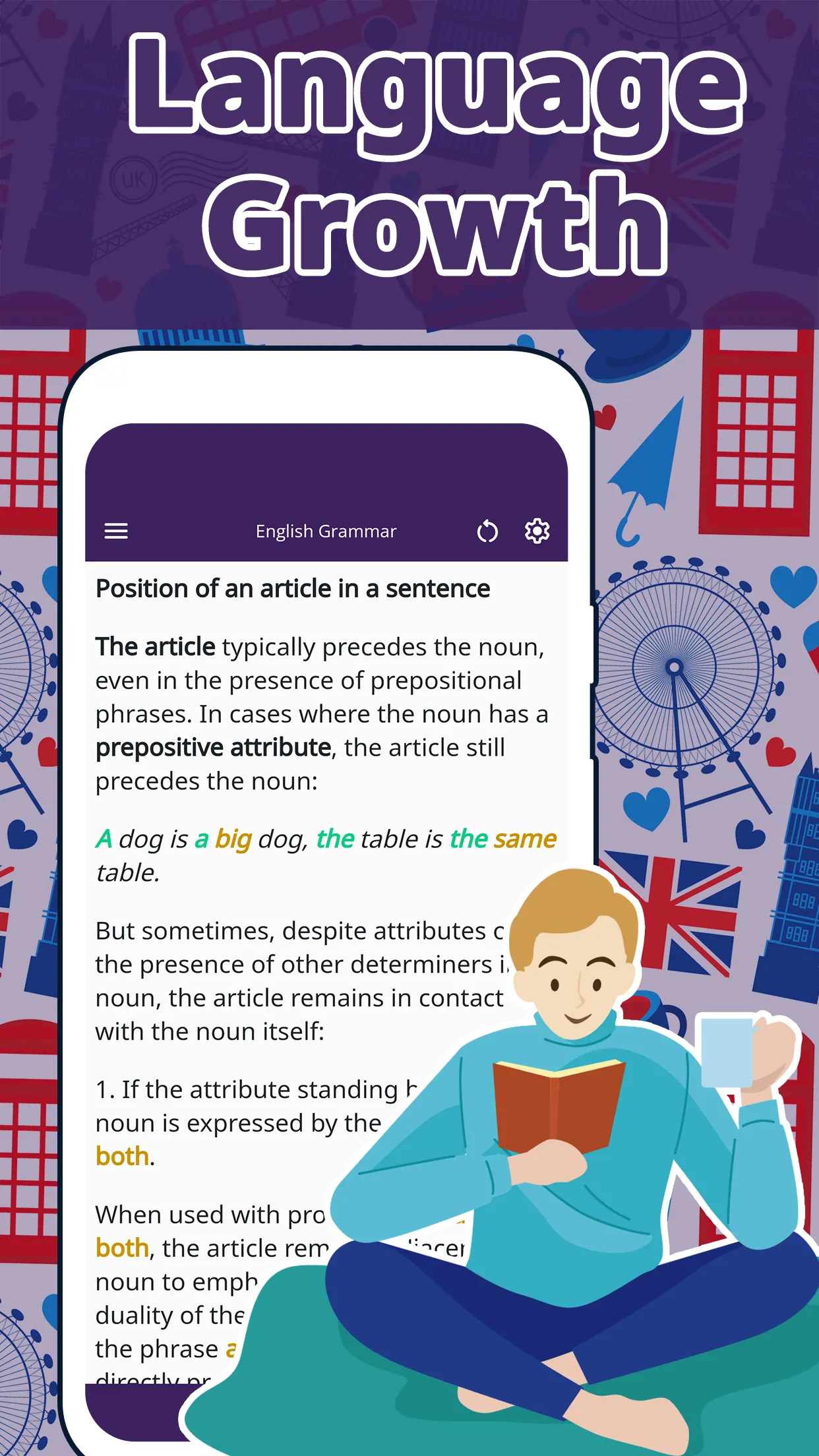 Learn English Course: Articles | Indus Appstore | Screenshot