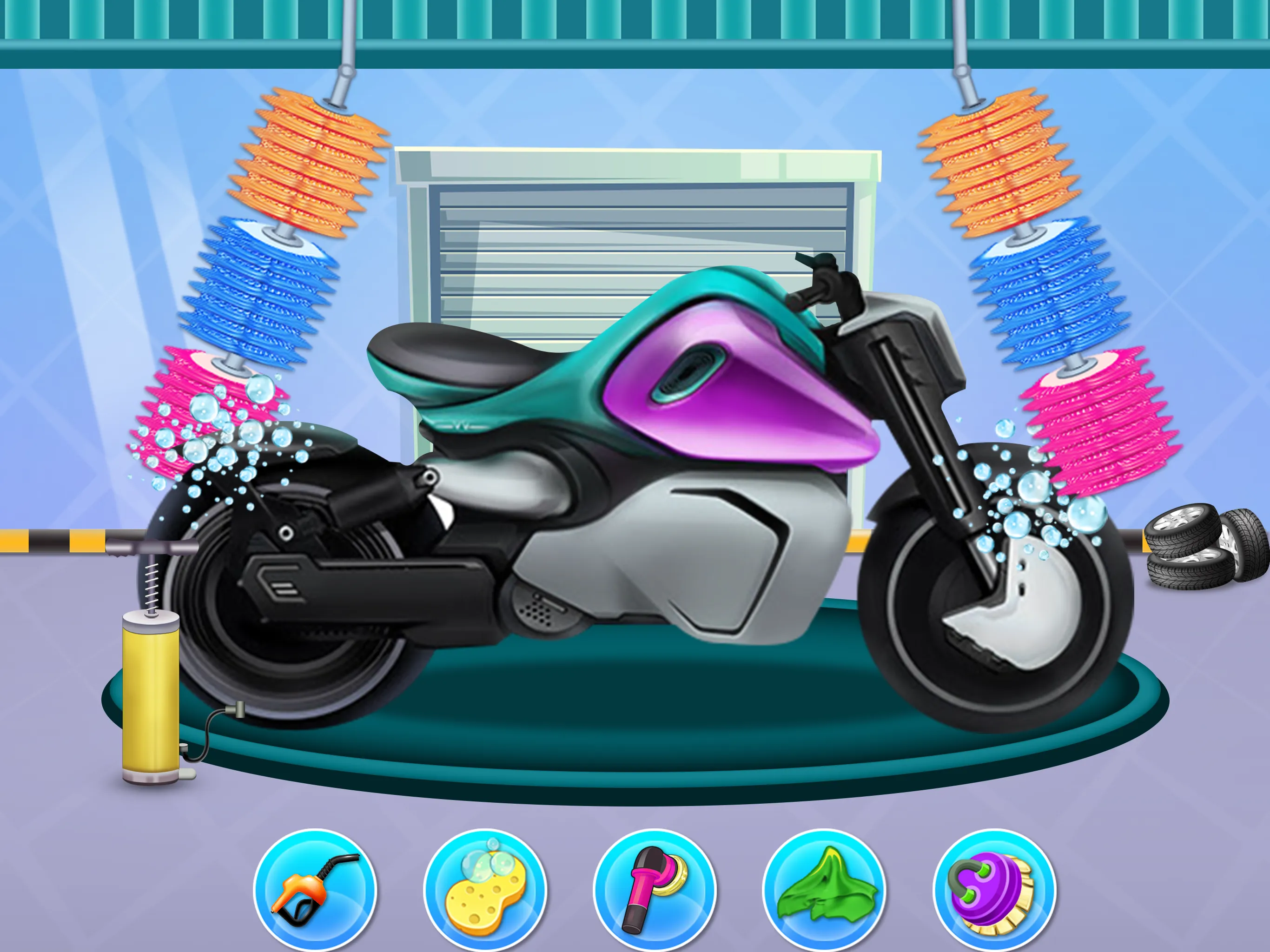 Power Washing Garage Bike Game | Indus Appstore | Screenshot