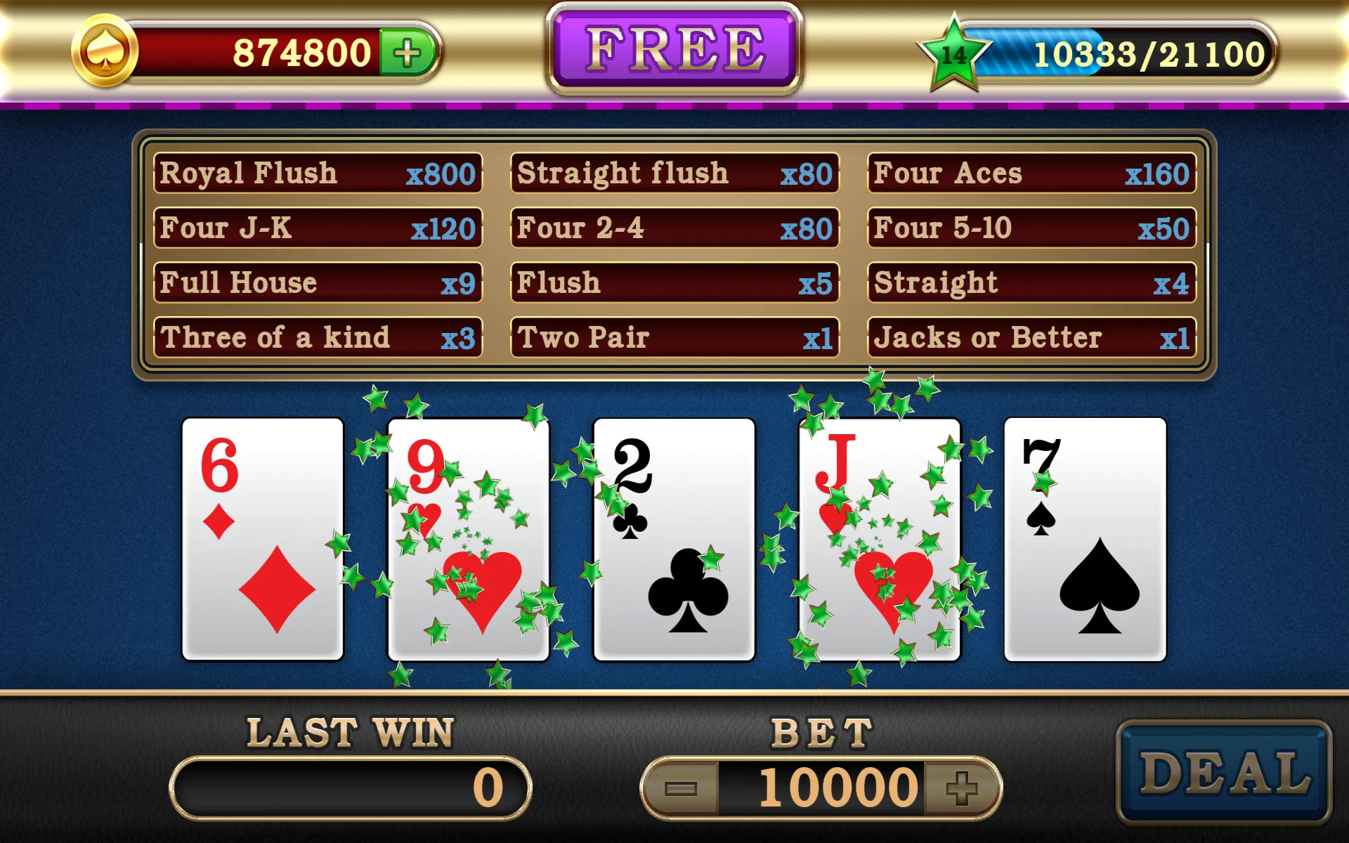 Video Poker | Indus Appstore | Screenshot