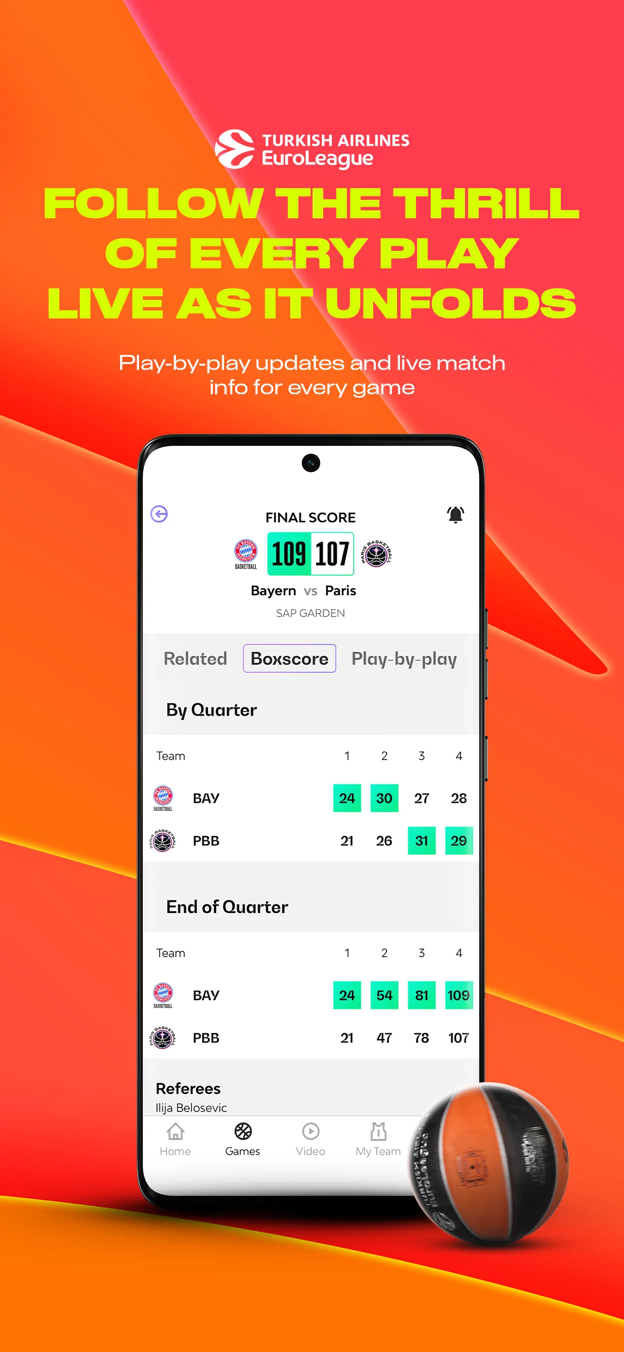 Euroleague Mobile | Indus Appstore | Screenshot