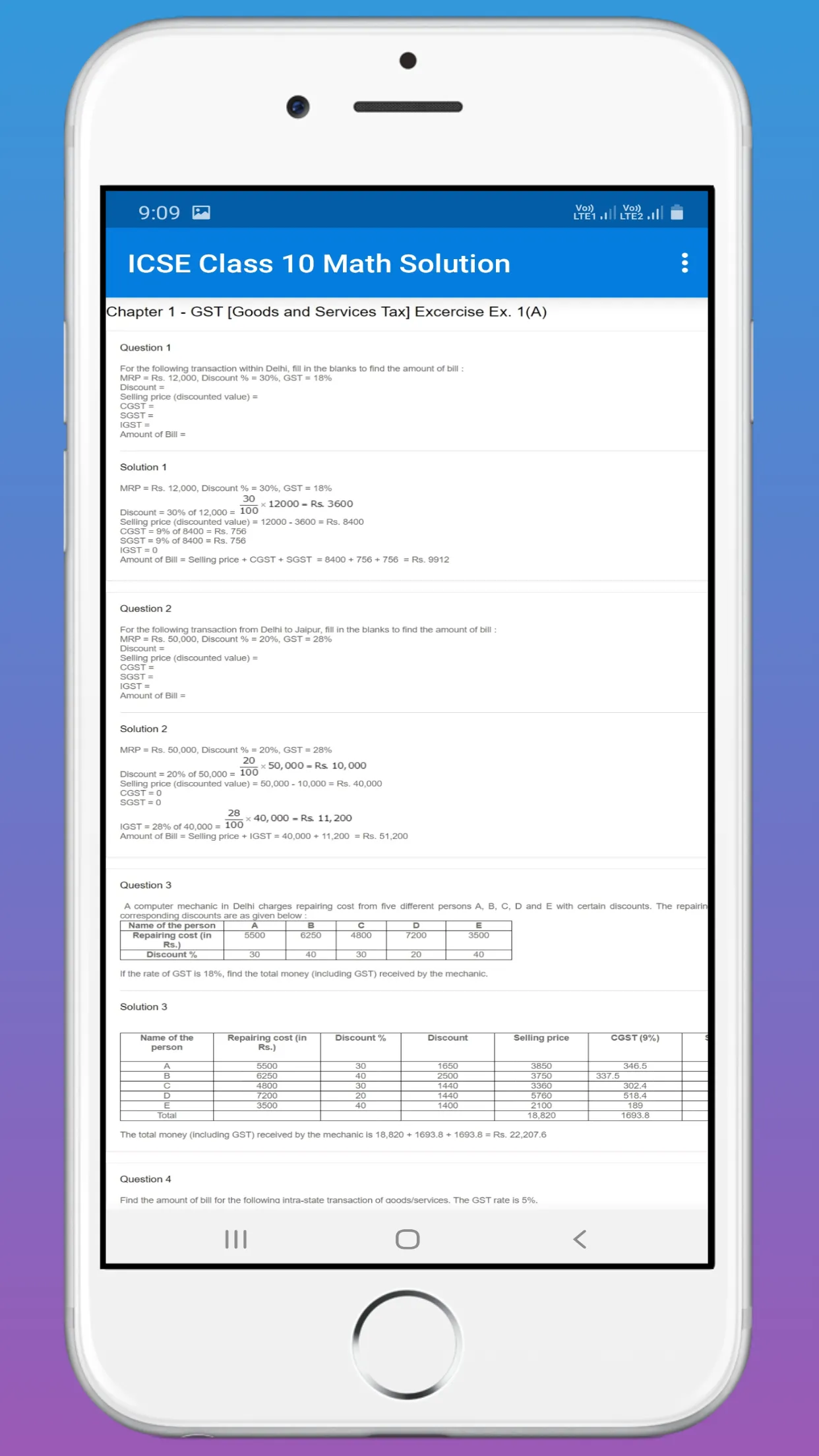 ICSE Selina Class 10 Math | Indus Appstore | Screenshot