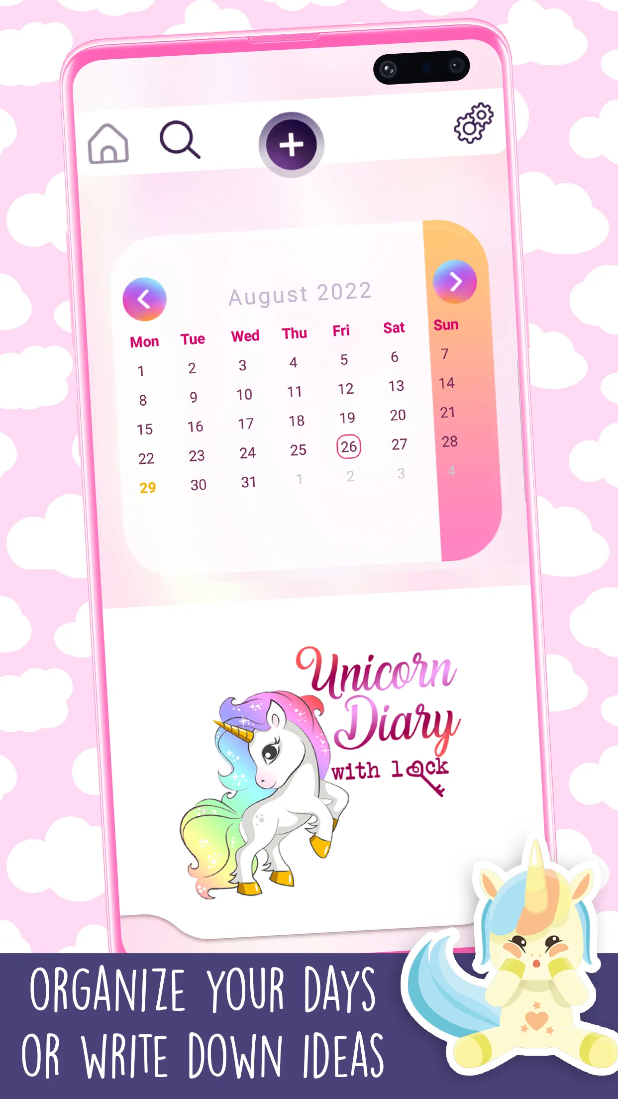 Unicorn Diary With Lock | Indus Appstore | Screenshot