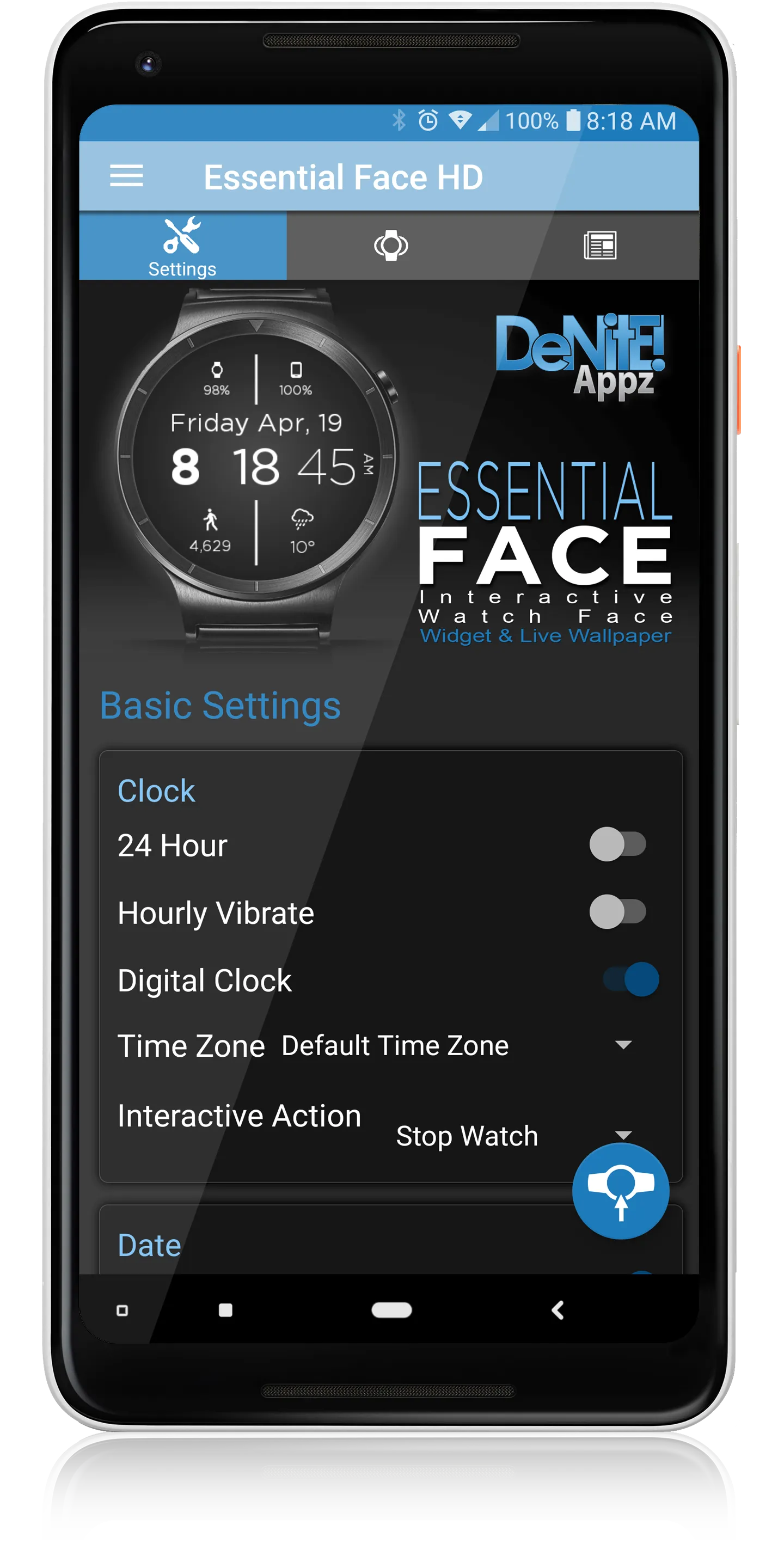 Essential Face HD Watch Face | Indus Appstore | Screenshot