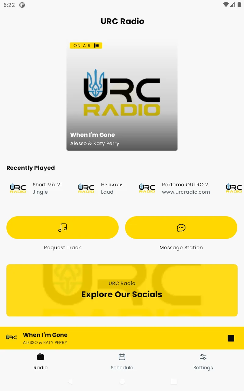 URC Radio | Indus Appstore | Screenshot