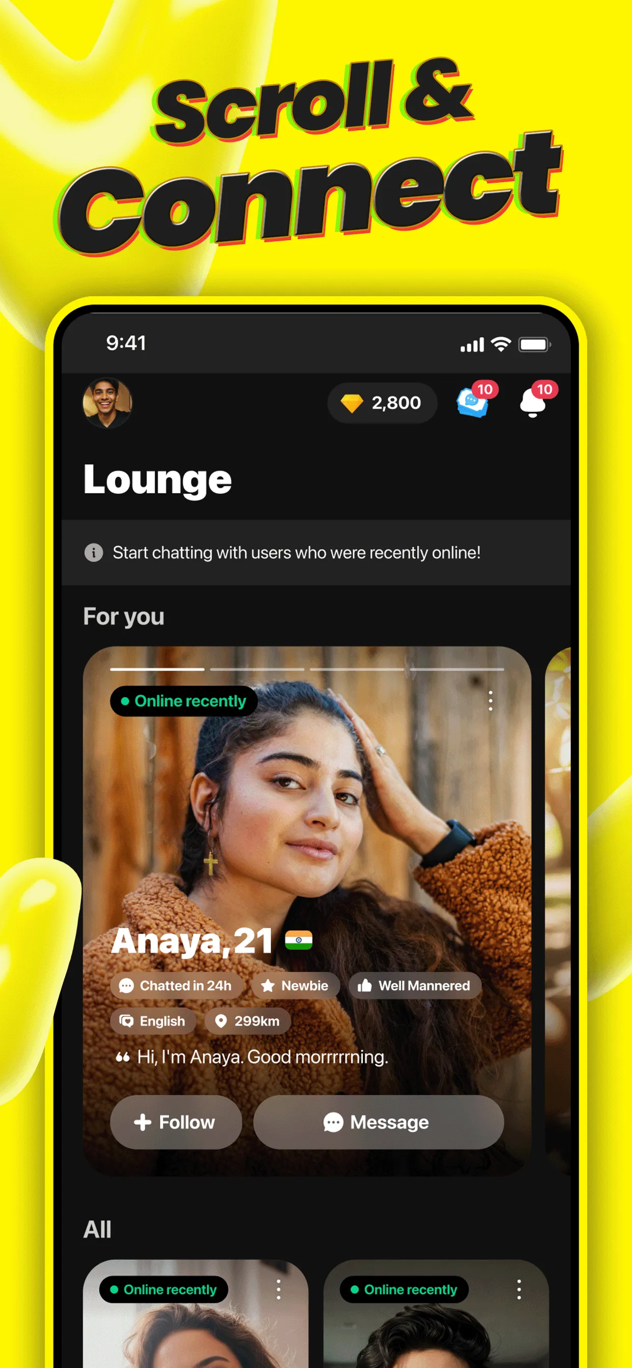 Vividi: Instant 1:1 Video Chat | Indus Appstore | Screenshot