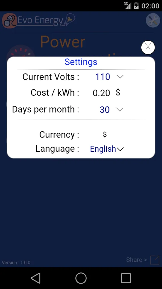 EvoEnergy - Electricity Calc | Indus Appstore | Screenshot