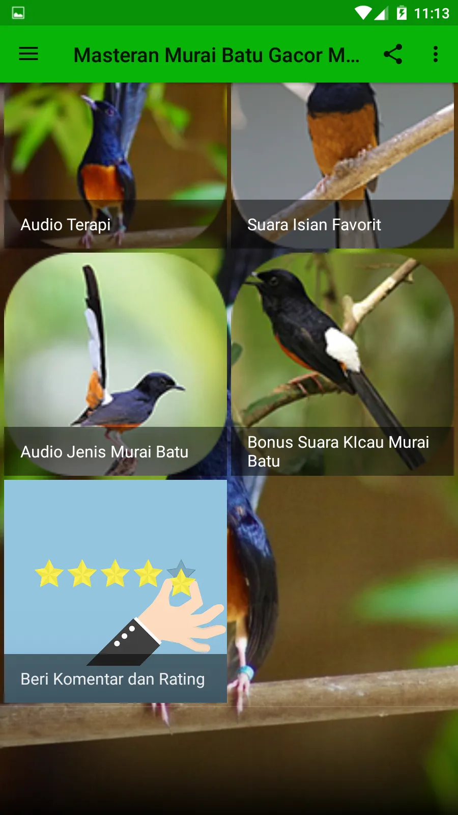 Masteran Murai Batu Gacor MP3 | Indus Appstore | Screenshot