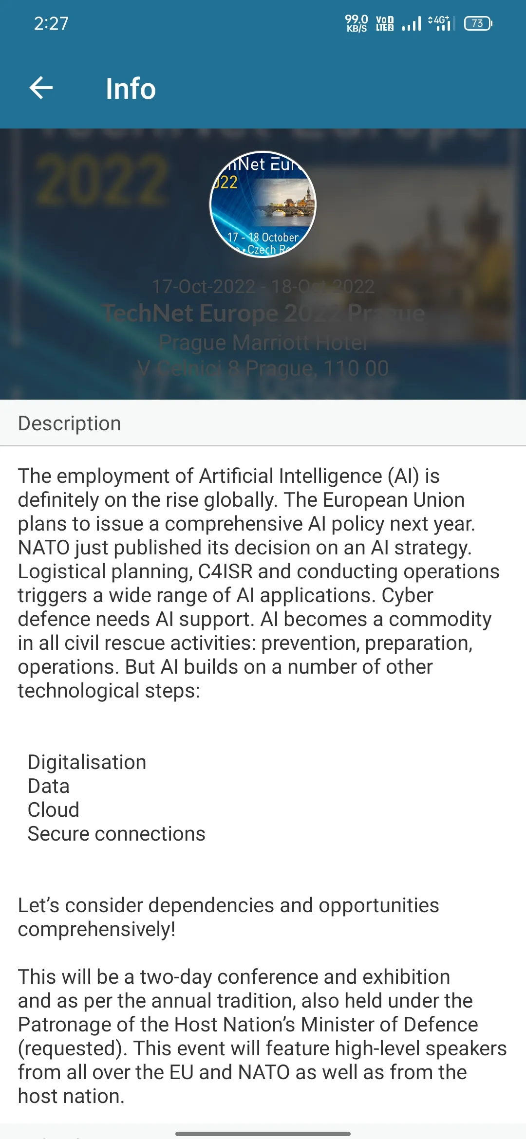 AFCEAEurope | Indus Appstore | Screenshot