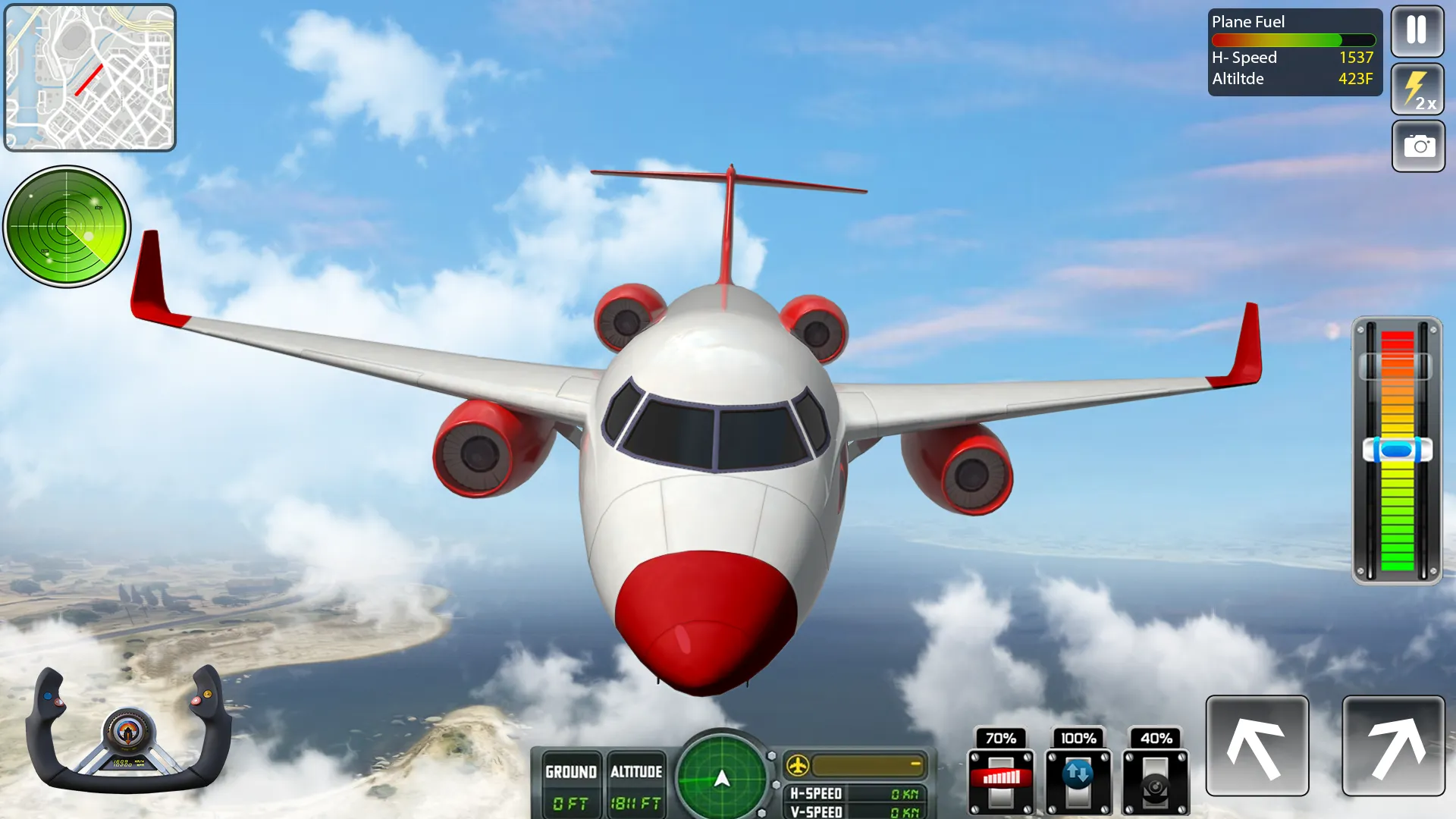 Flying Airplane Pilot Games | Indus Appstore | Screenshot