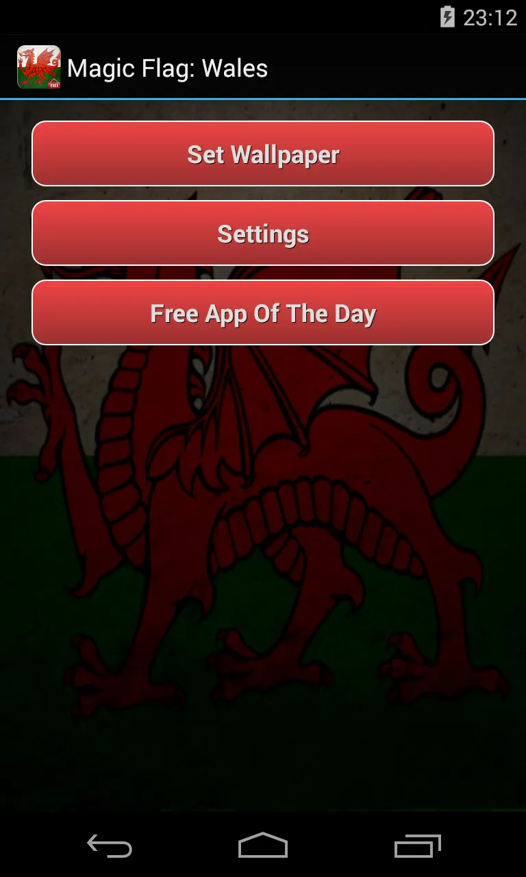 Flag of Wales Live Wallpaper | Indus Appstore | Screenshot