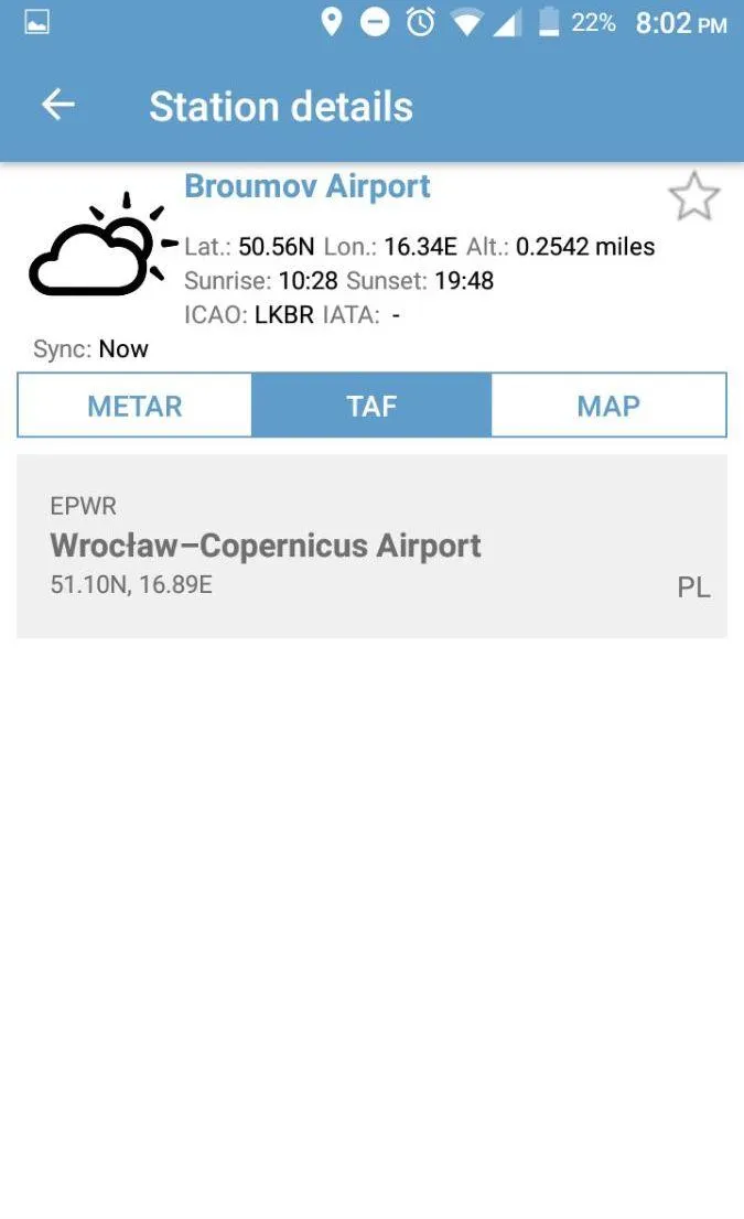 NOAA Aviation Live Sky Weather | Indus Appstore | Screenshot