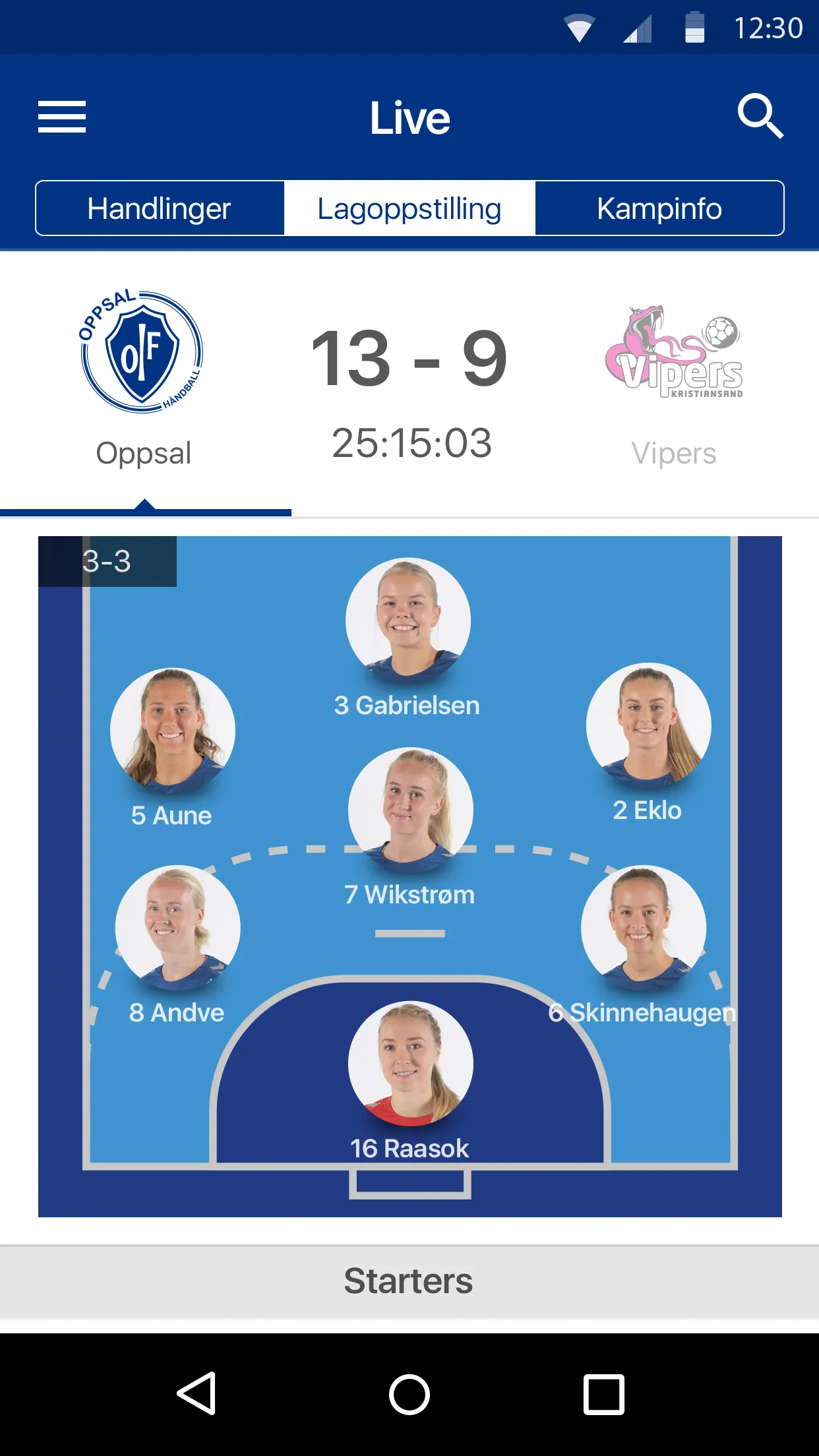 Oppsal Håndball | Indus Appstore | Screenshot