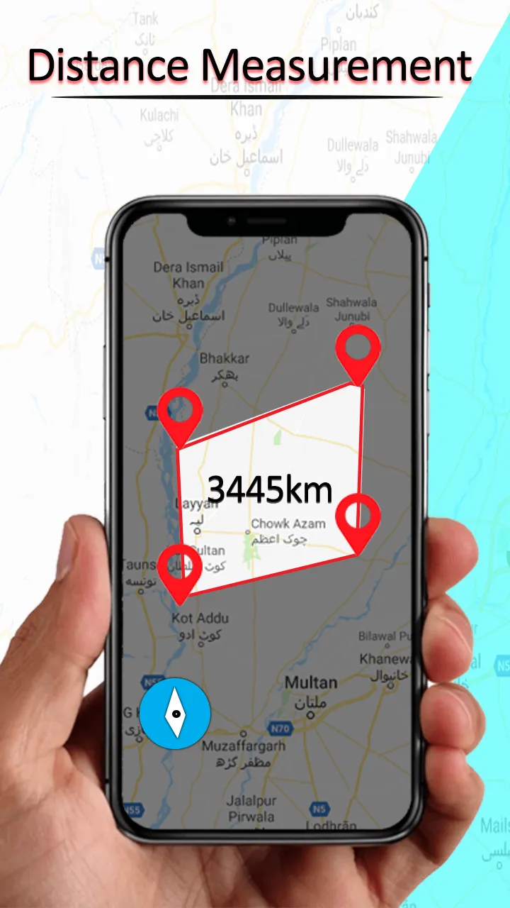 Distance Calculator Map Land M | Indus Appstore | Screenshot