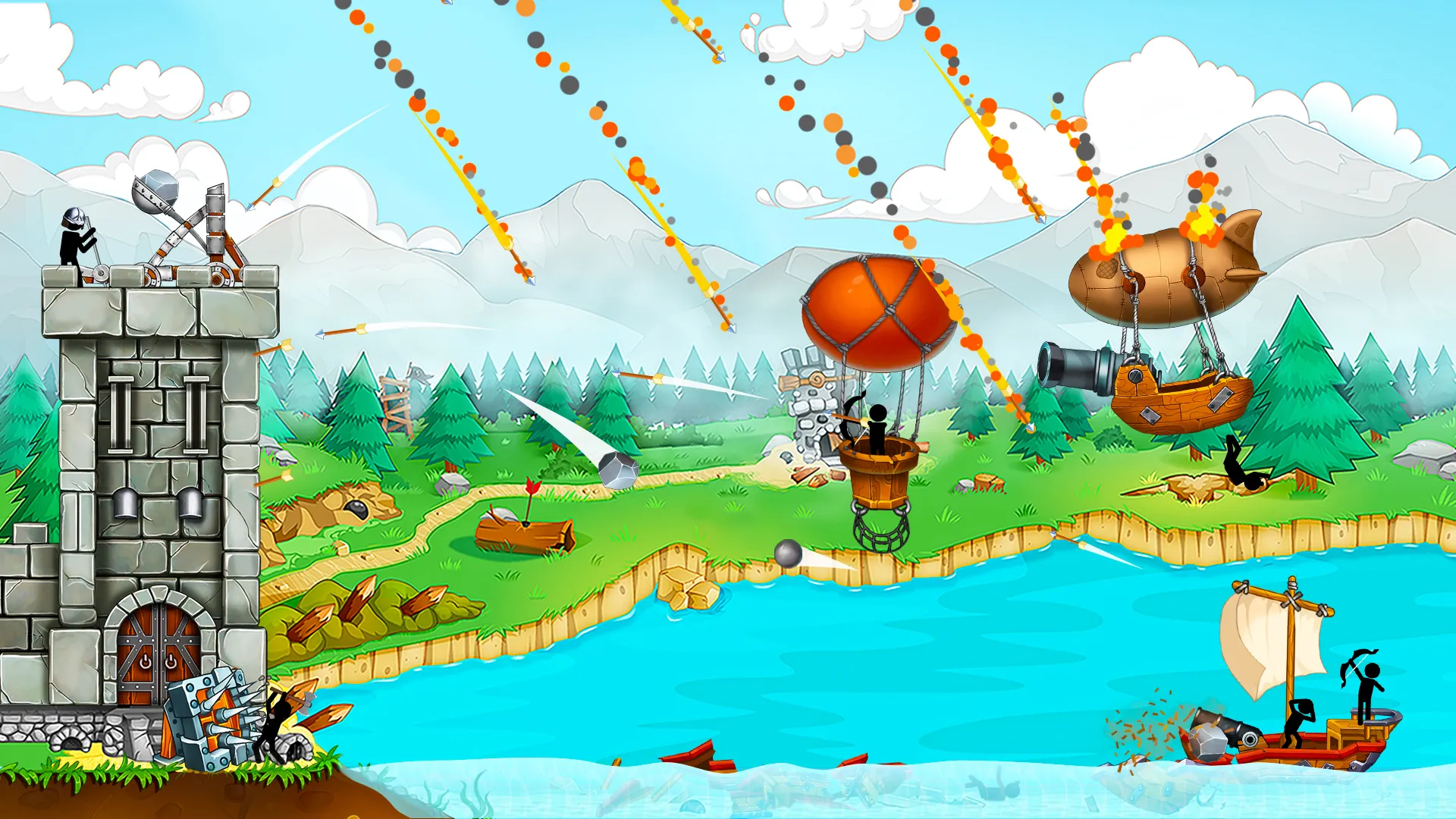 The Catapult: Stickman Pirates | Indus Appstore | Screenshot