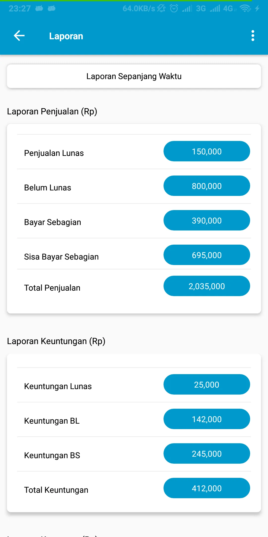 Catatan Penjualan Pulsa & Onli | Indus Appstore | Screenshot