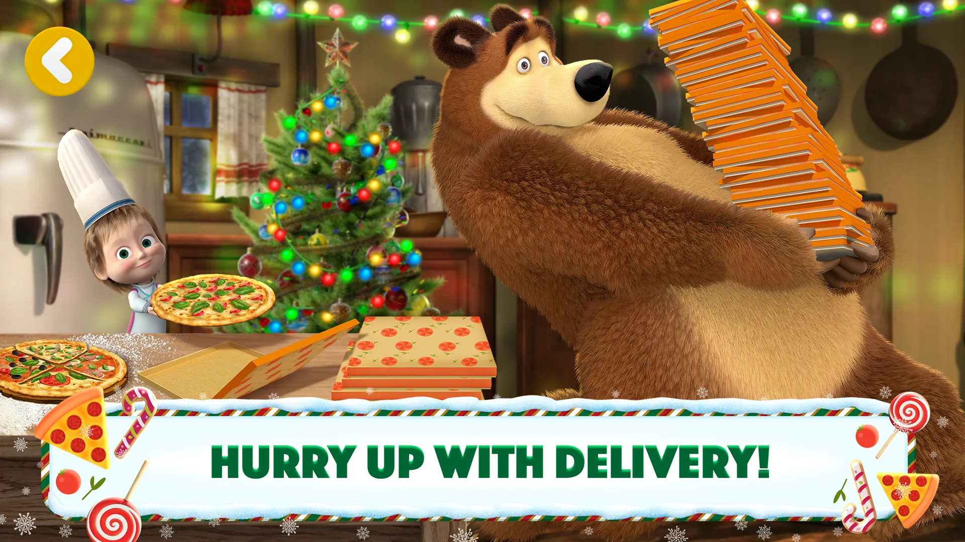 Masha and the Bear Pizza Maker | Indus Appstore | Screenshot