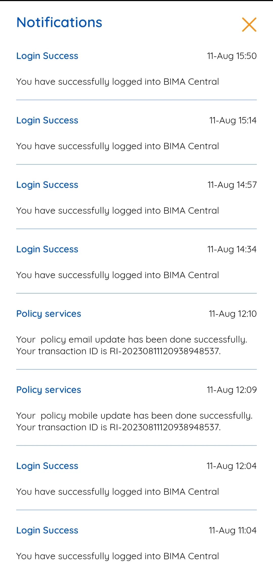 Bima Central | Indus Appstore | Screenshot